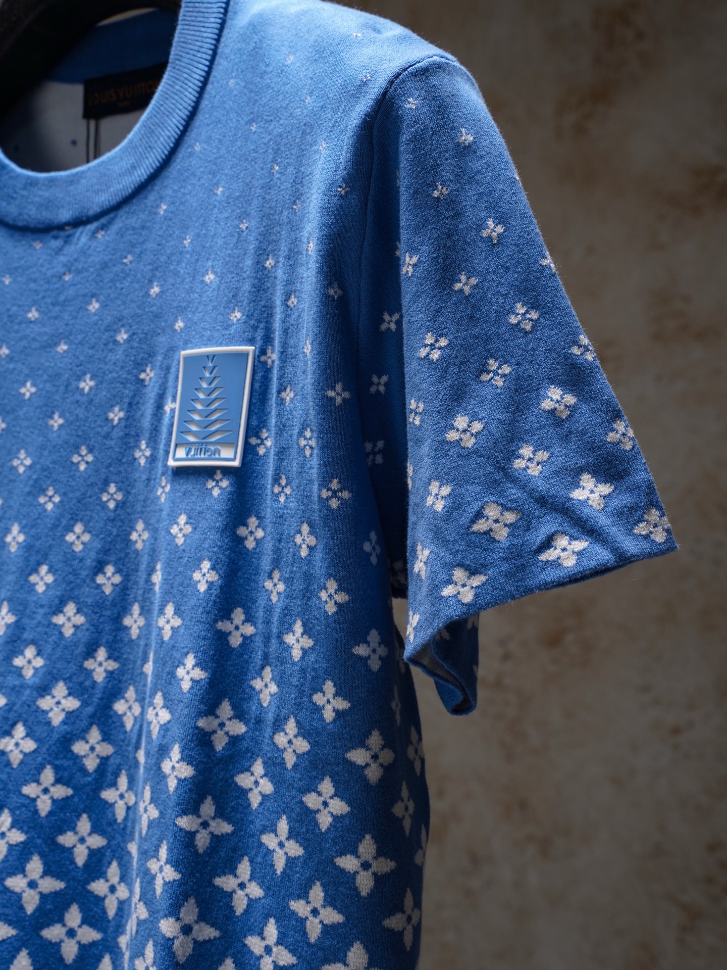 Louis Vuitton 1V2024FW新款滑雪系列渐变针织短袖T恤