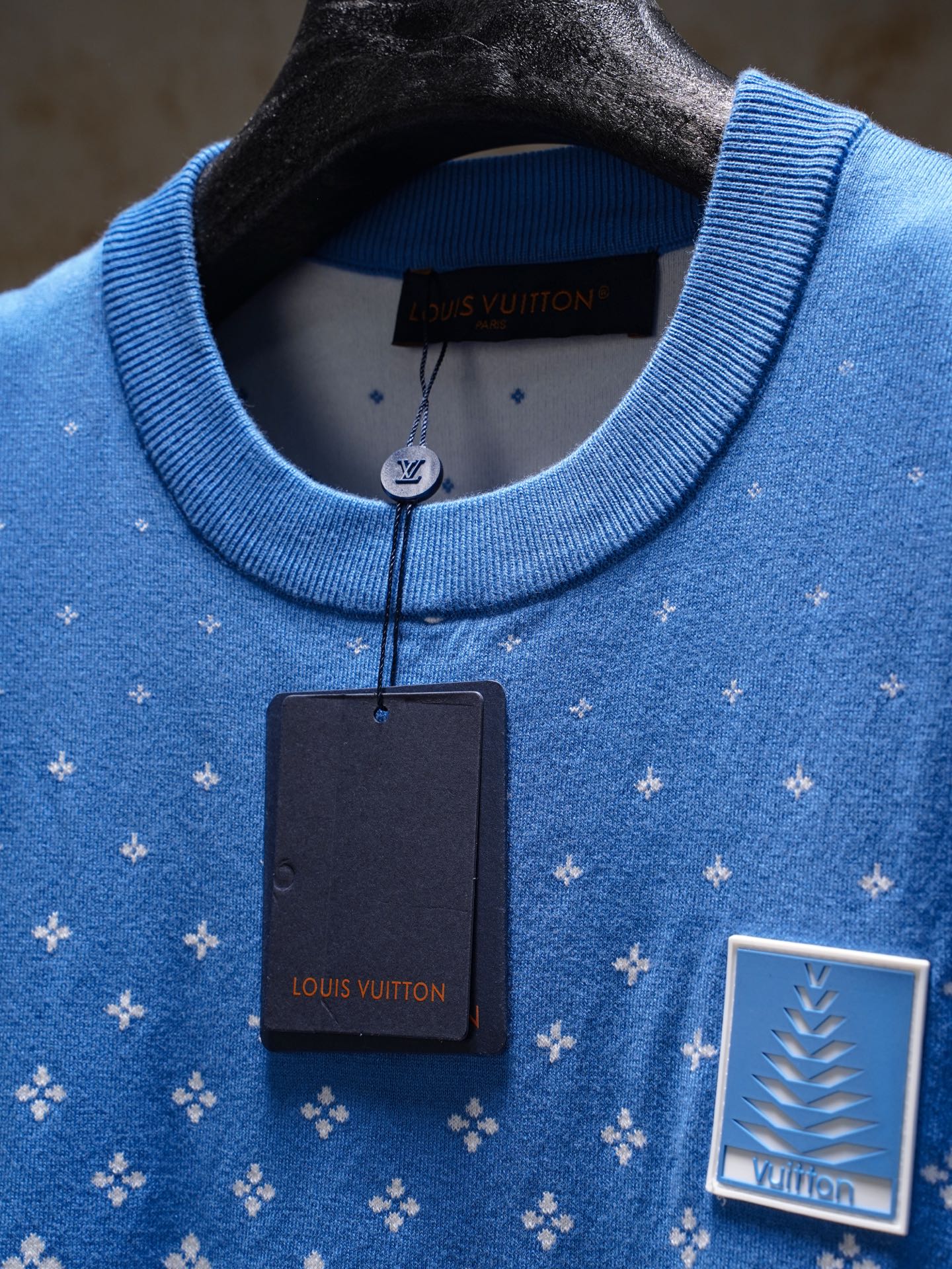 Louis Vuitton 1V2024FW新款滑雪系列渐变针织短袖T恤
