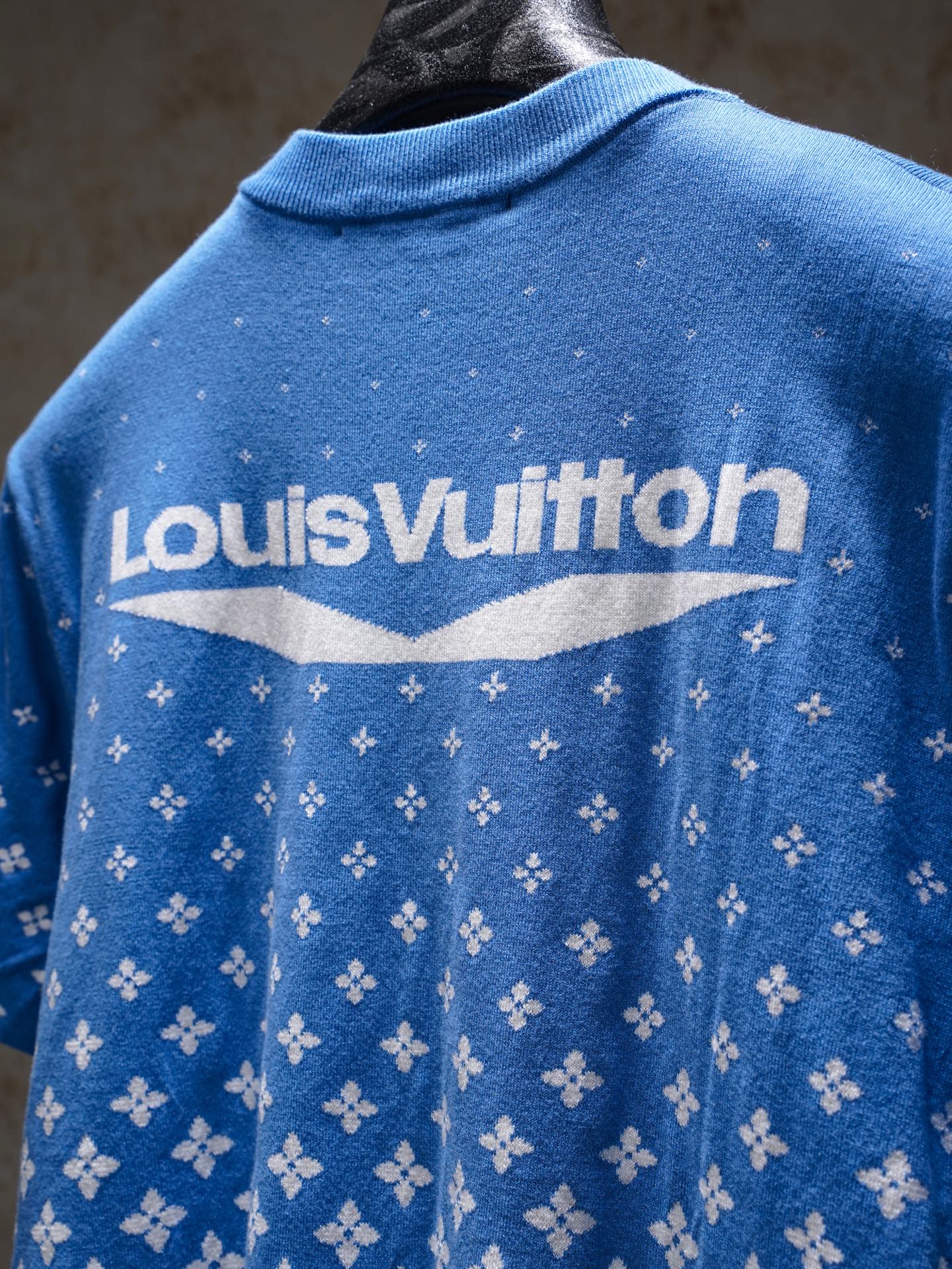 Louis Vuitton 1V2024FW新款滑雪系列渐变针织短袖T恤