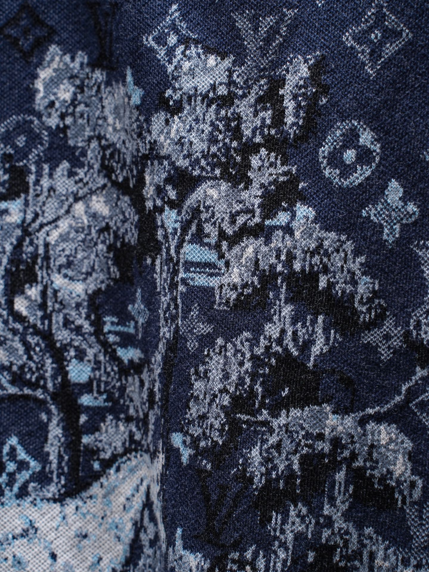 Louis Vuitton 1v 26SS 马年限定字母嵌花毛织短袖