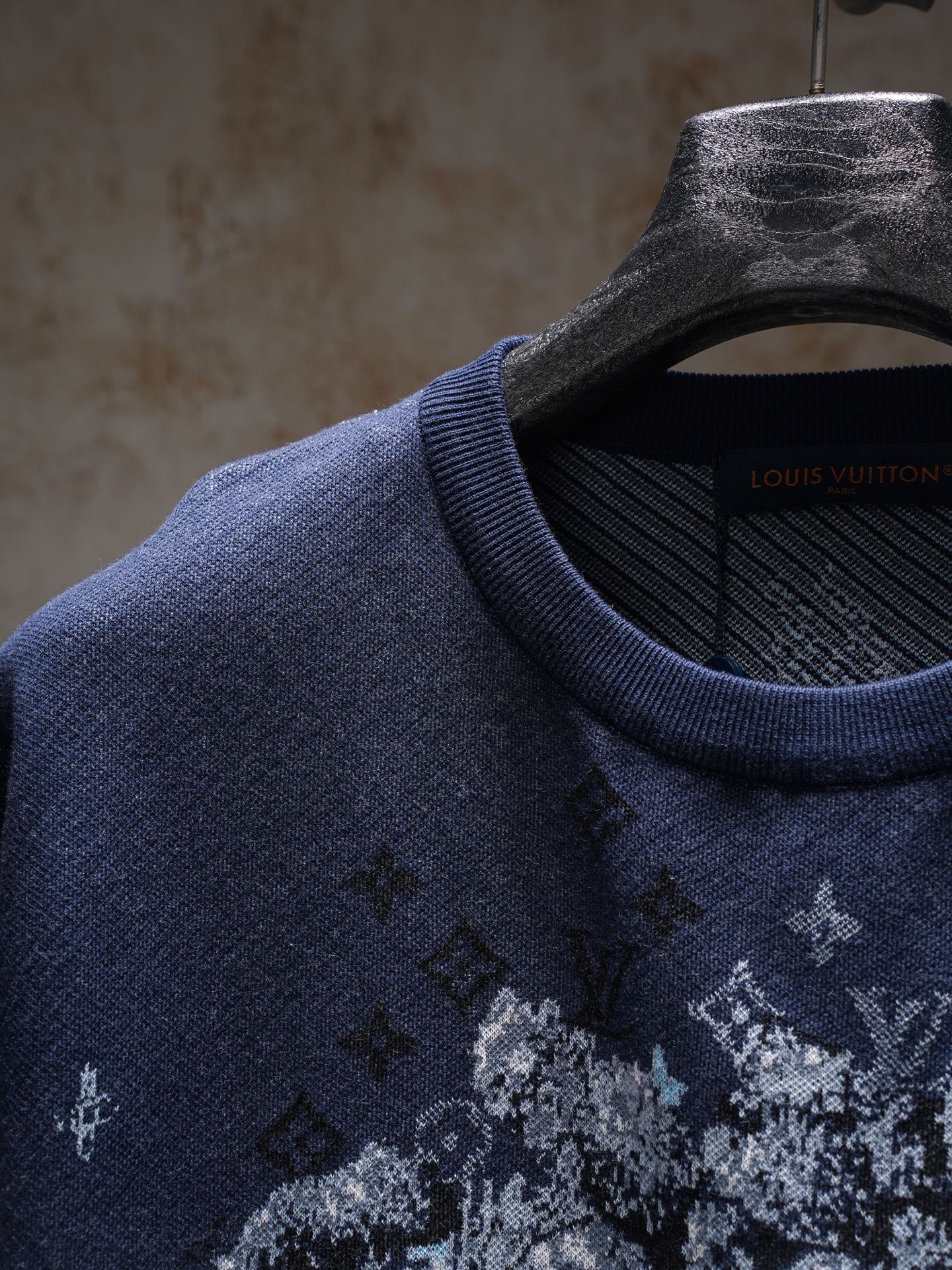 Louis Vuitton 1v 26SS 马年限定字母嵌花毛织短袖