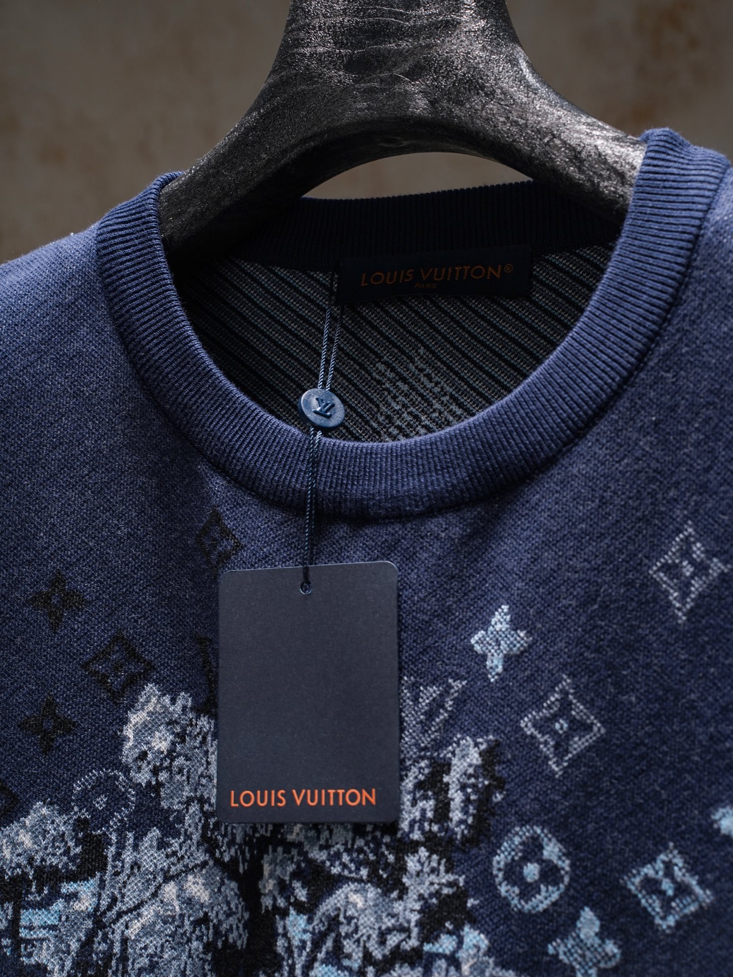 Louis Vuitton 1v 26SS 马年限定字母嵌花毛织短袖