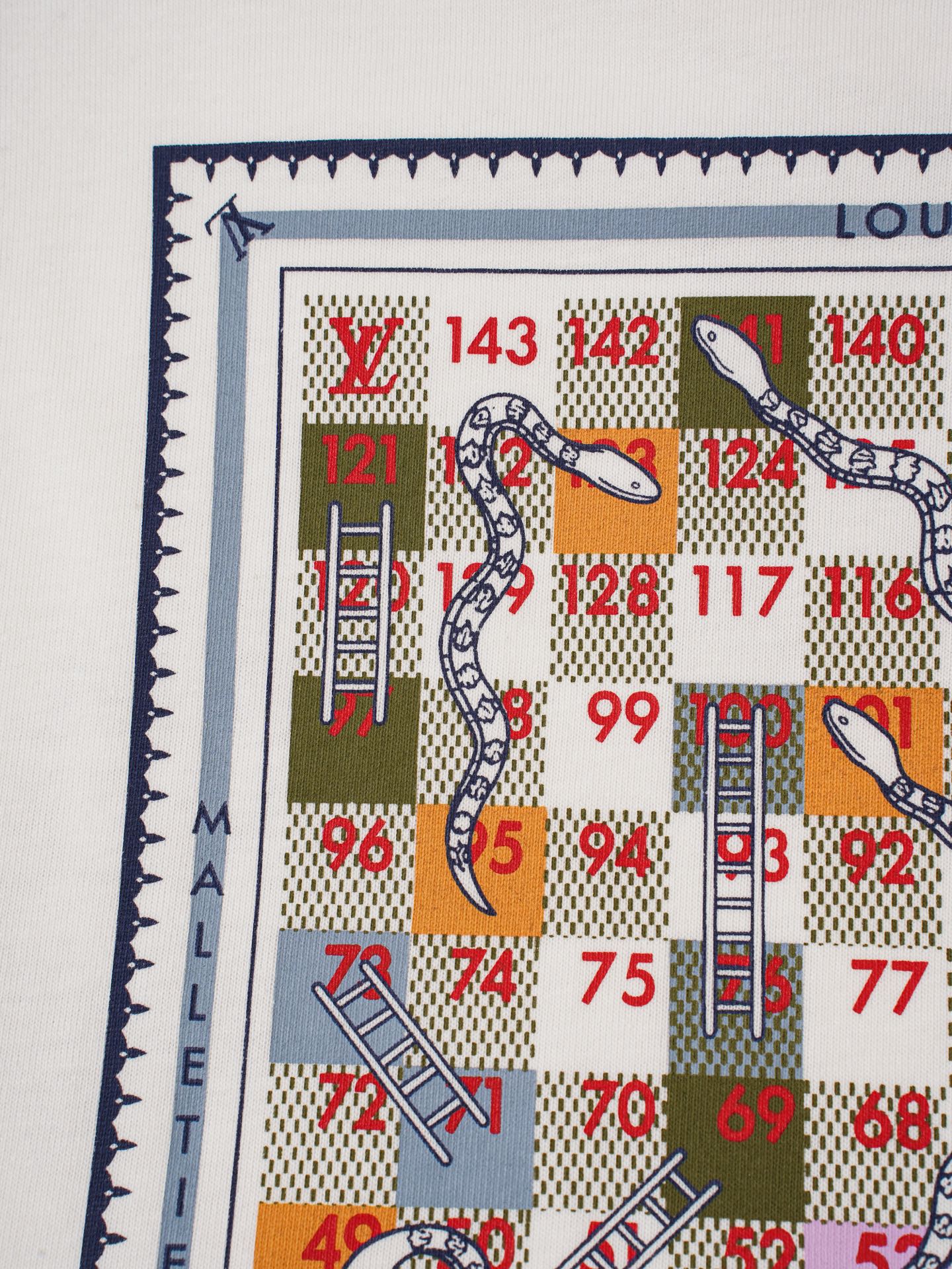 Louis Vuitton 1V 26SS早春新款 1854蛇盘印花短袖T恤