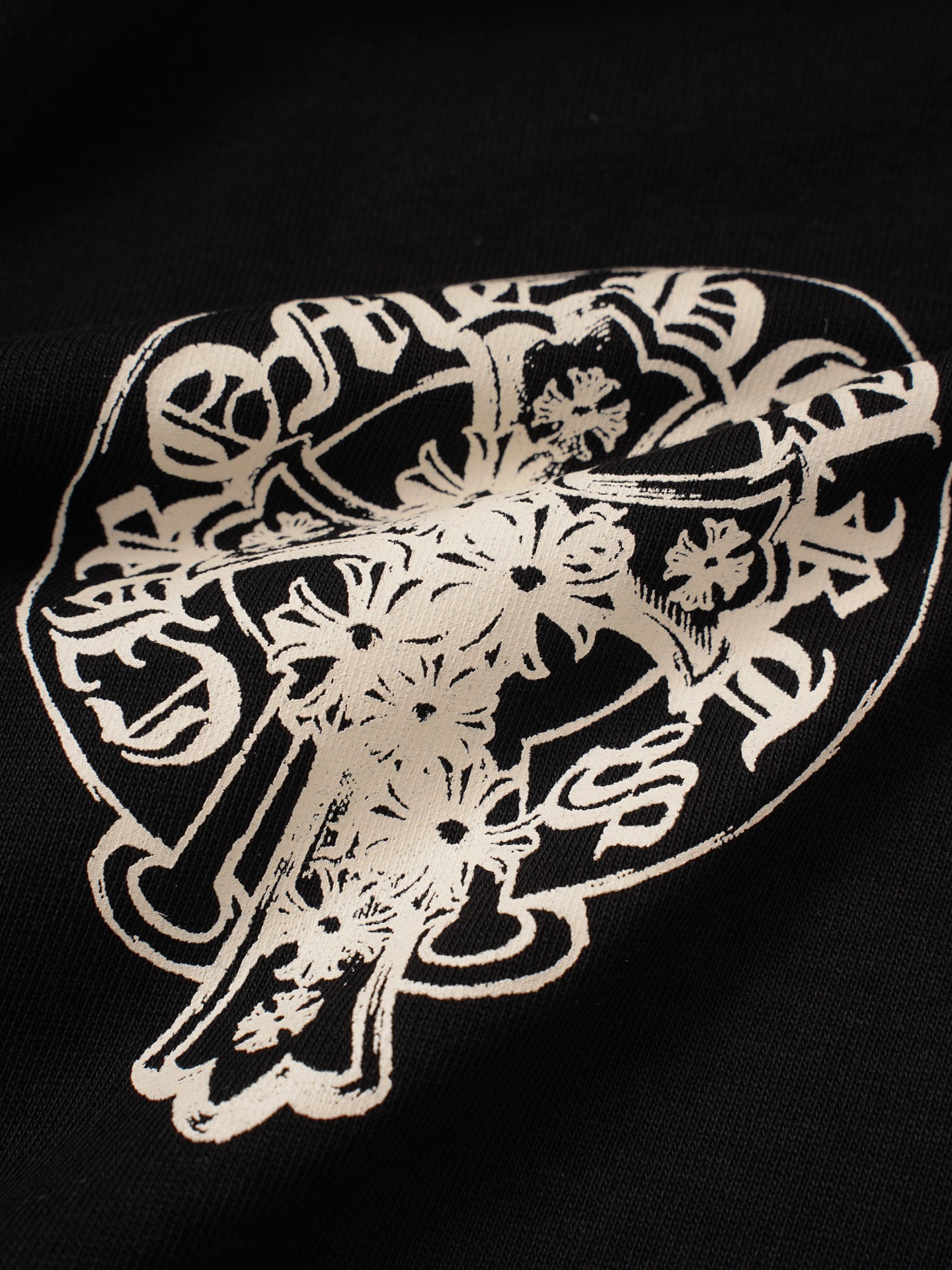 Chrome Hearts ChtomeHearta/克罗心马蹄磨破T恤短袖