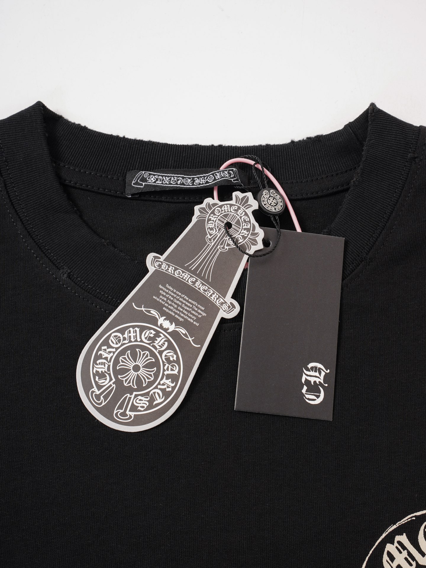 Chrome Hearts ChtomeHearta/克罗心马蹄磨破T恤短袖
