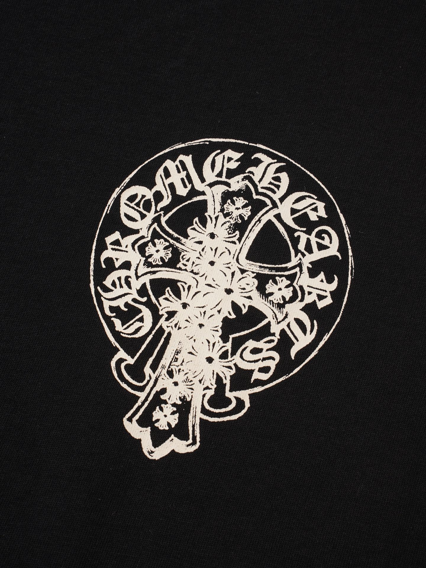 Chrome Hearts ChtomeHearta/克罗心马蹄磨破T恤短袖