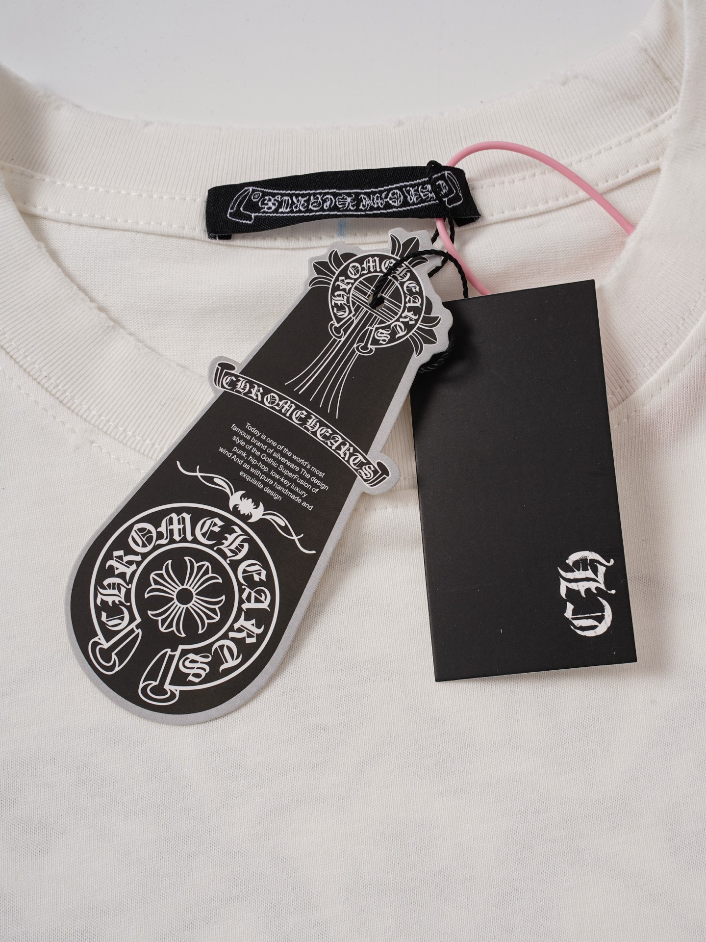 Chrome Hearts ChtomeHearta/克罗心马蹄磨破T恤短袖