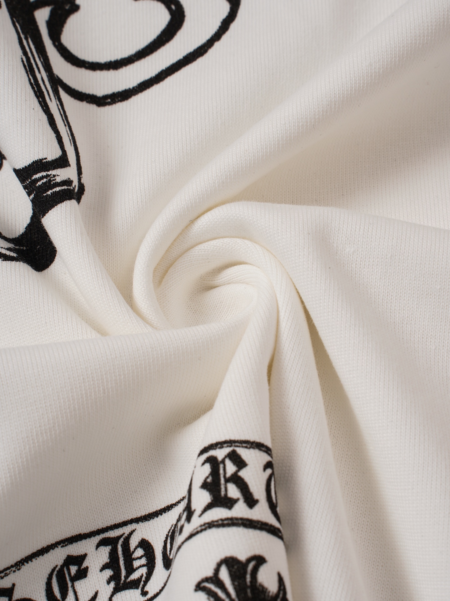 Chrome Hearts ChtomeHearta/克罗心马蹄磨破T恤短袖
