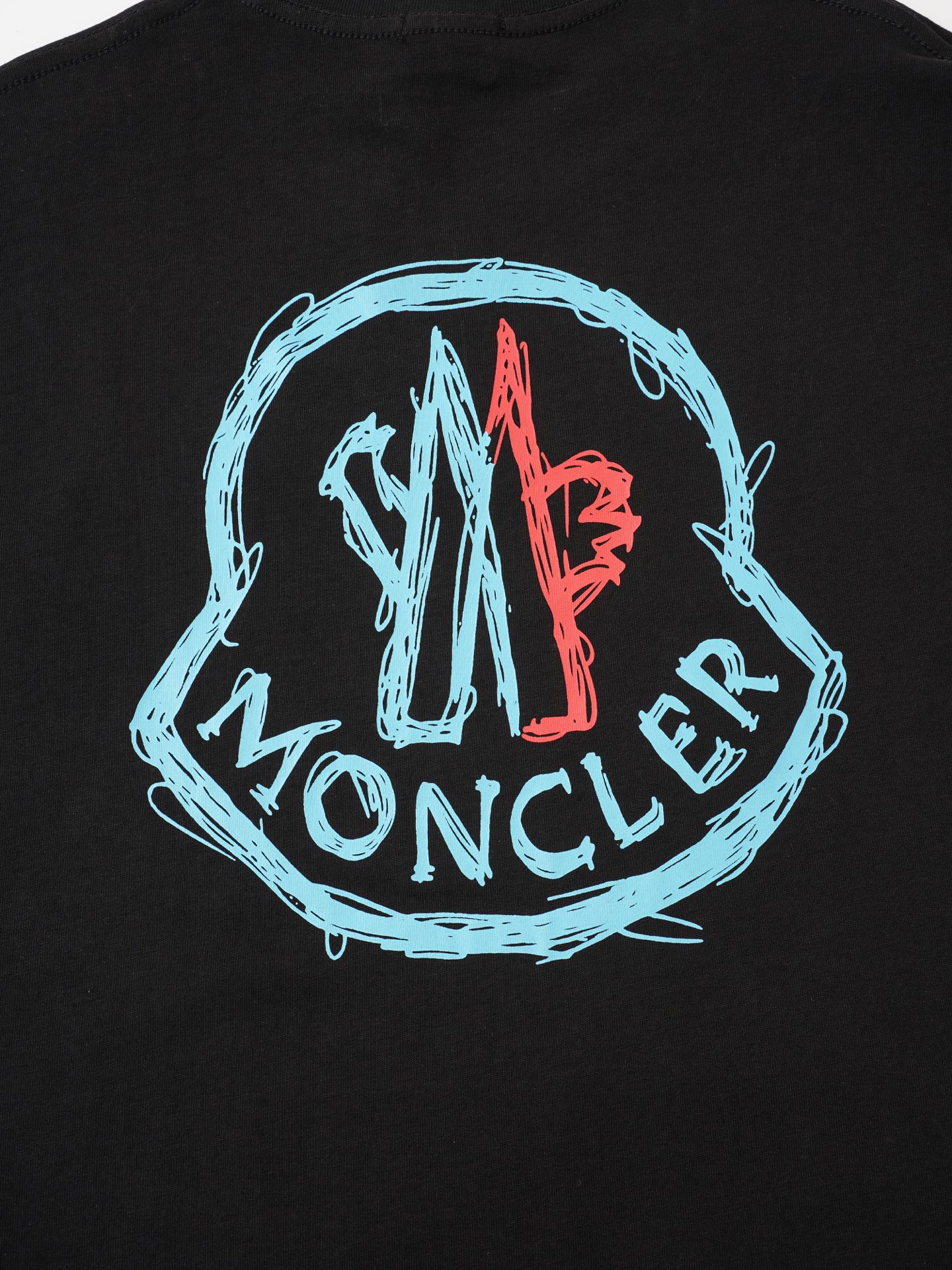 Moncler Moncler/蒙口logo胶浆印花短袖T恤