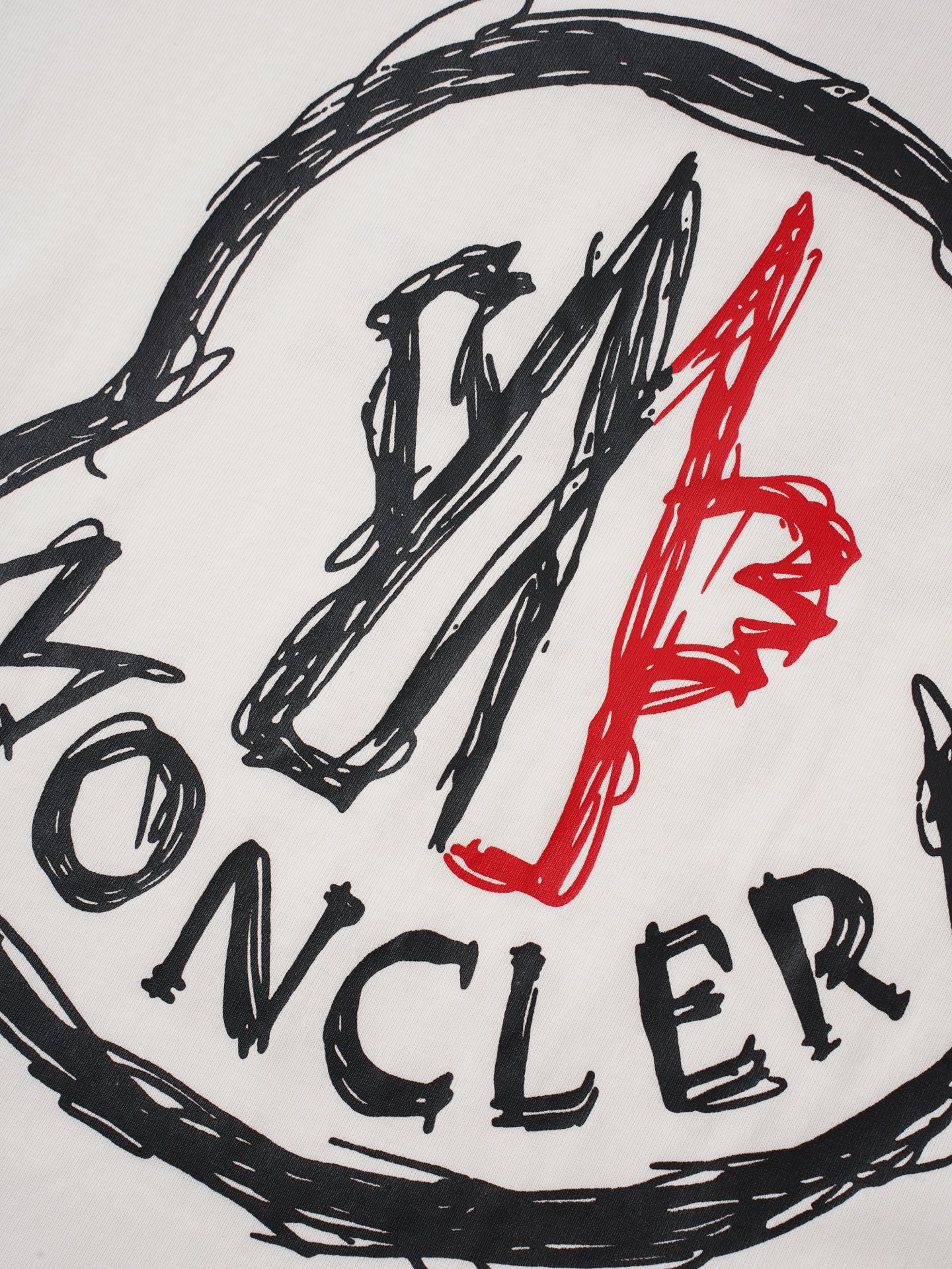 Moncler Moncler/蒙口logo胶浆印花短袖T恤