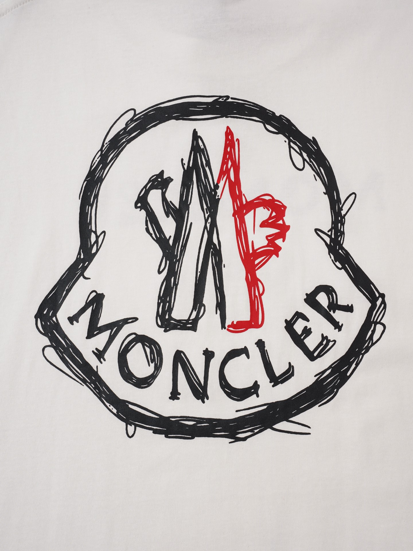 Moncler Moncler/蒙口logo胶浆印花短袖T恤