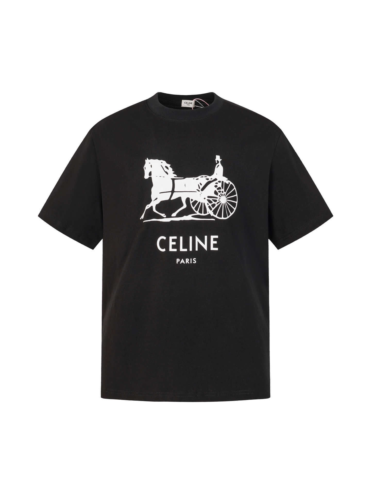 Celine Celine/ 赛琳26ss马年限定印花双纱纯棉短袖T恤