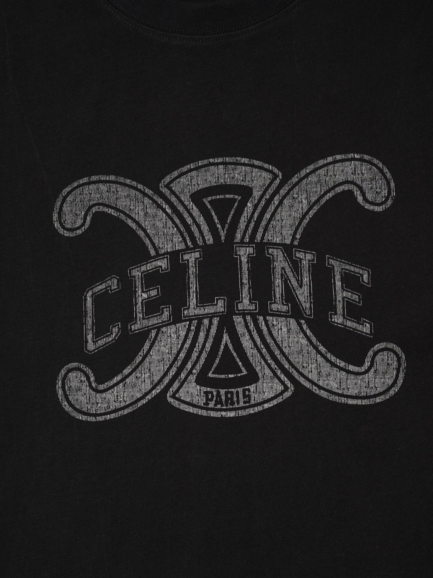Celine CELINE赛琳logo印花纯棉短袖T恤