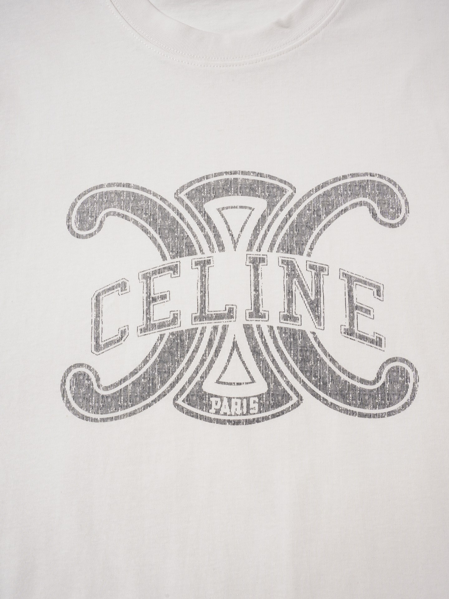 Celine CELINE赛琳logo印花纯棉短袖T恤