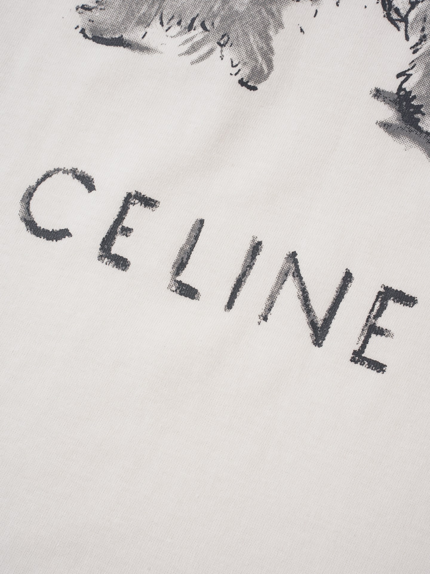 Celine Celine 赛琳26SS 素描小狗印花短袖T恤
