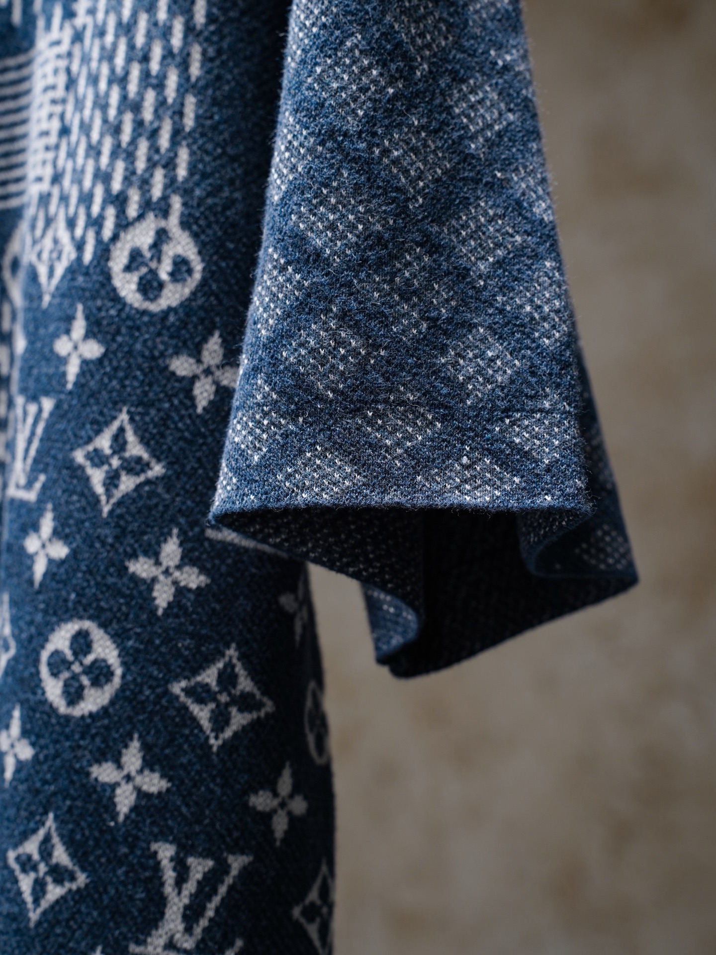 Louis Vuitton LOUIS VUITTON x Nigo 联名款 FW25 棋盘格拼接针织圆领短袖T恤 男款