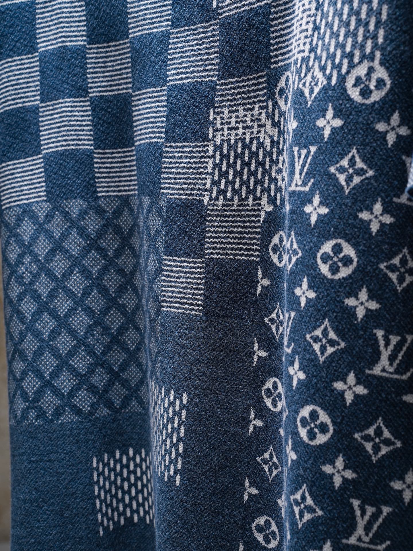 Louis Vuitton LOUIS VUITTON x Nigo 联名款 FW25 棋盘格拼接针织圆领短袖T恤 男款
