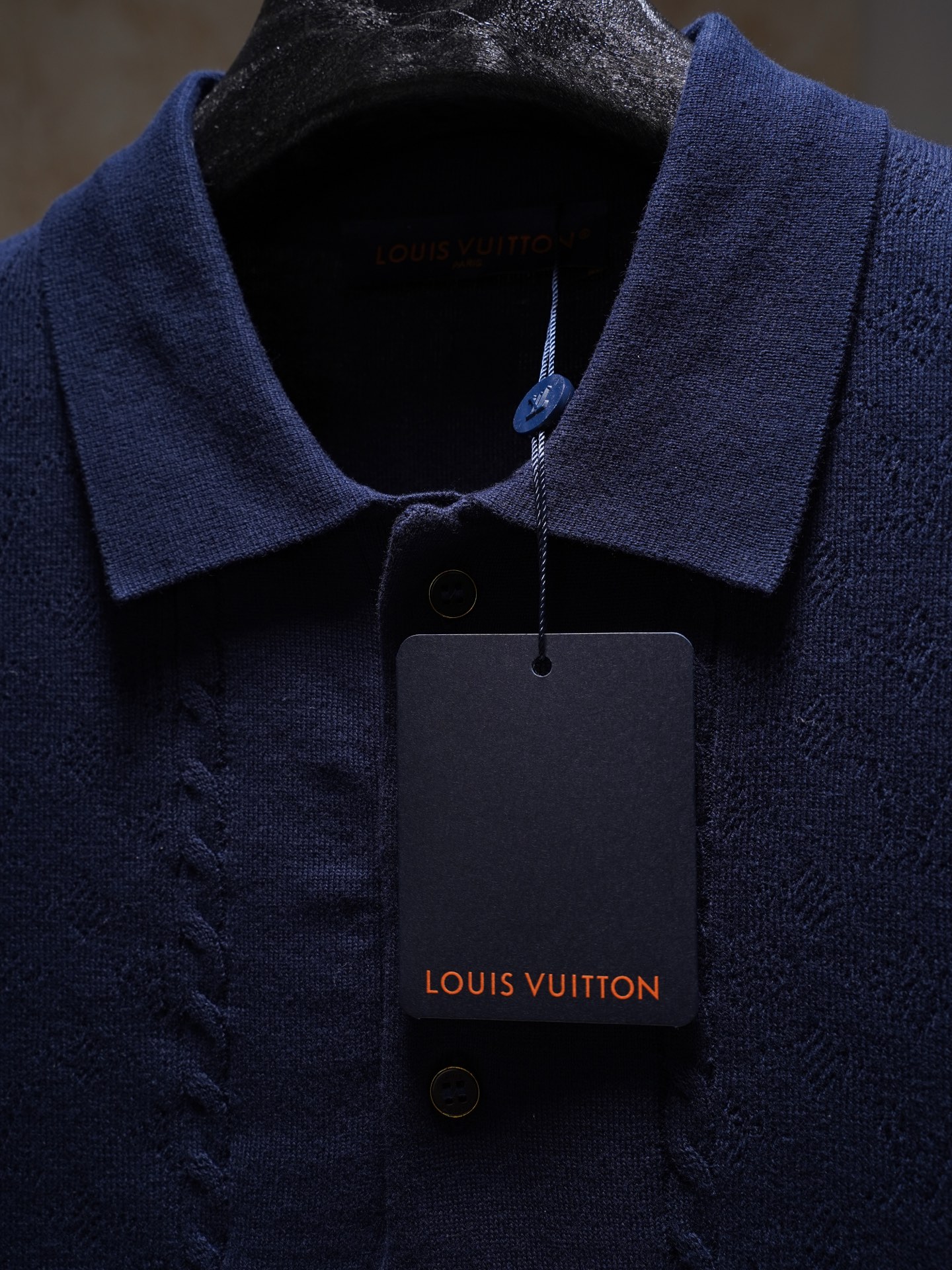 Louis Vuitton LV路易威登 丝绵混纺网眼马球衫