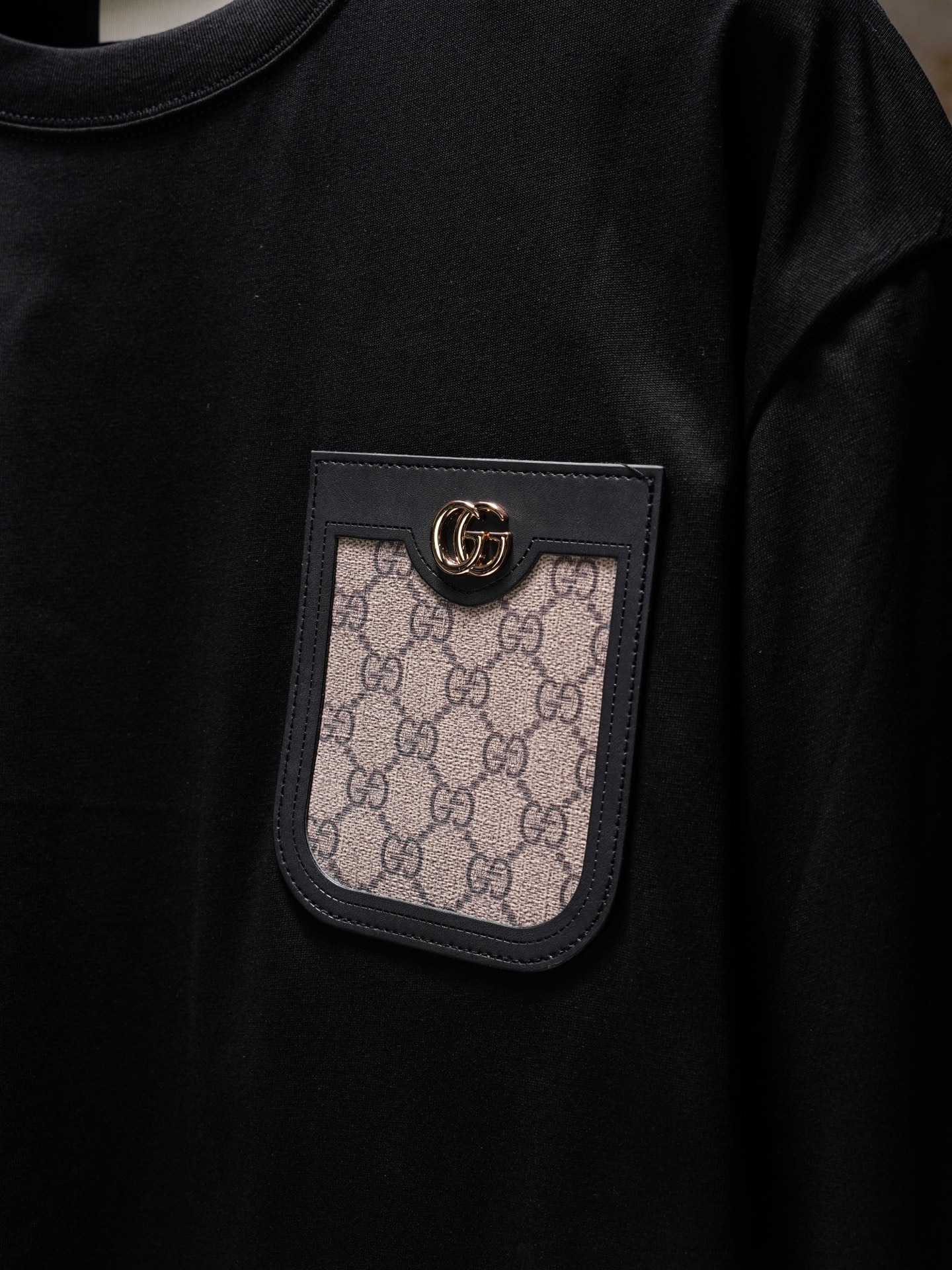 Gucci Gucci/古驰新款贴布假口袋圆领长袖