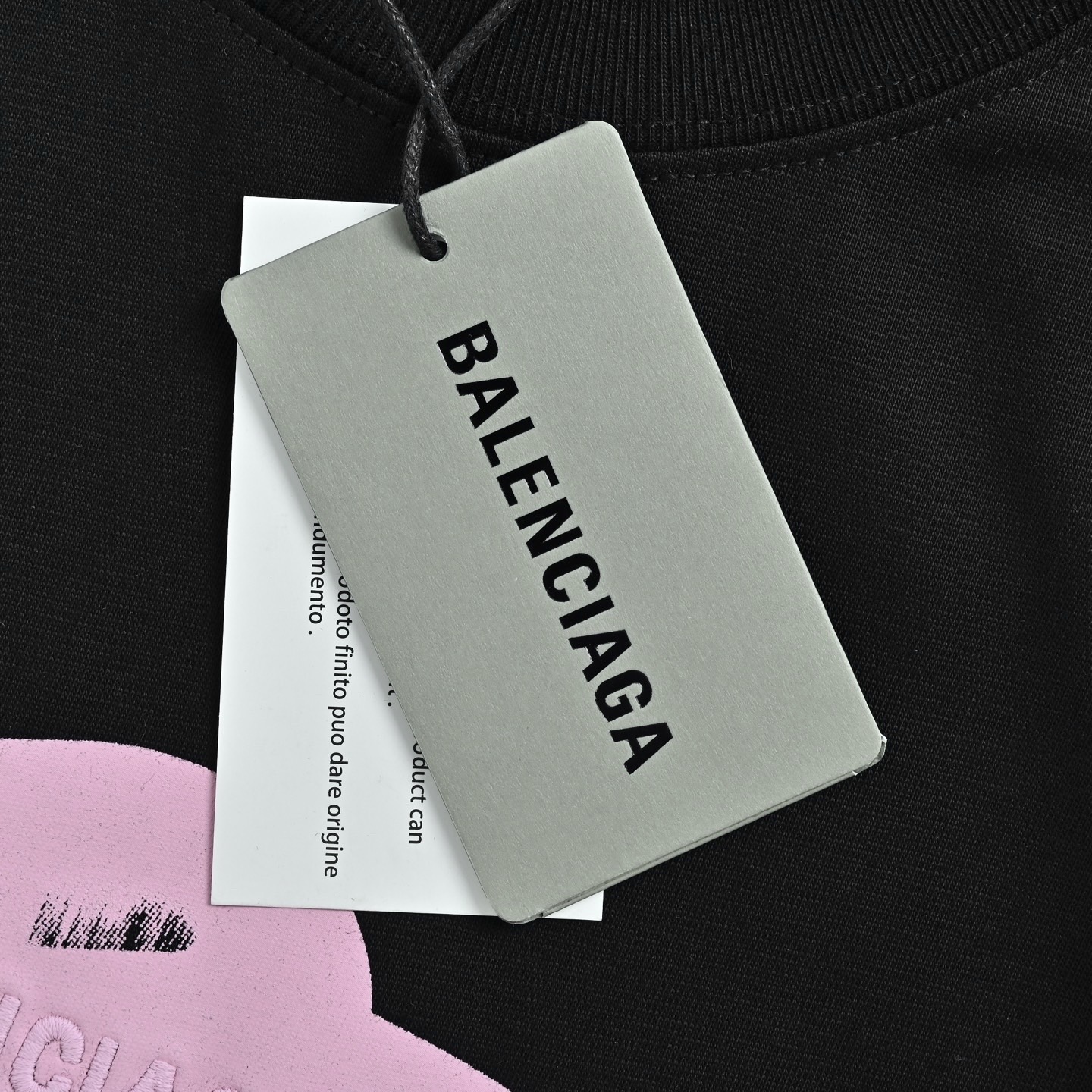 Balenciaga BLCG 26SS 粉色3B溶解印刺短袖