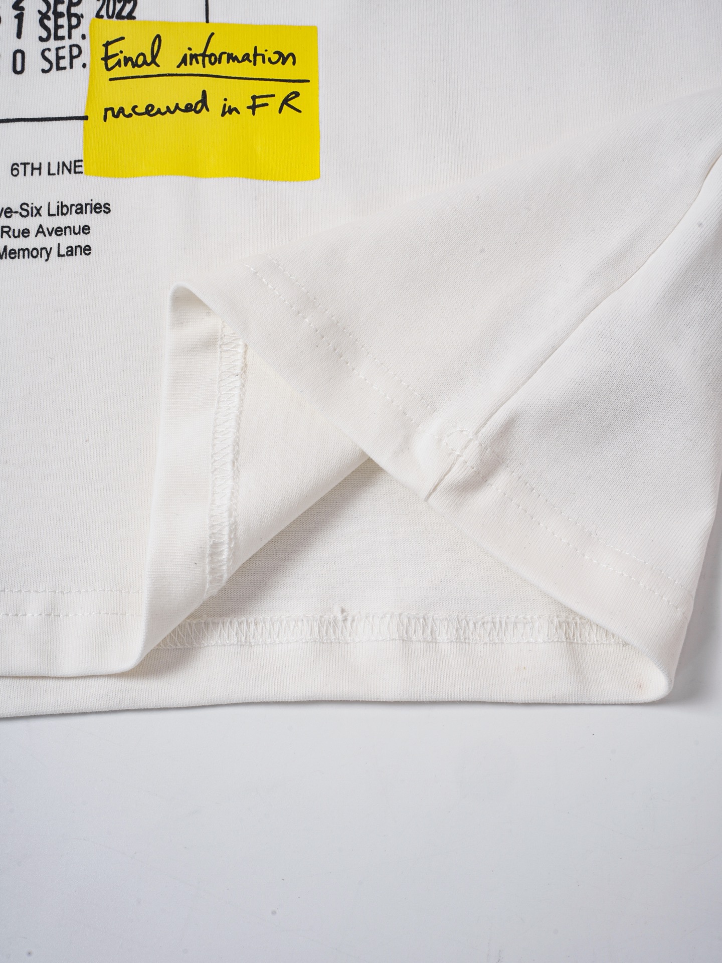 Maison Margiela Maison Margiela马吉拉26ss借阅单印花短袖T恤