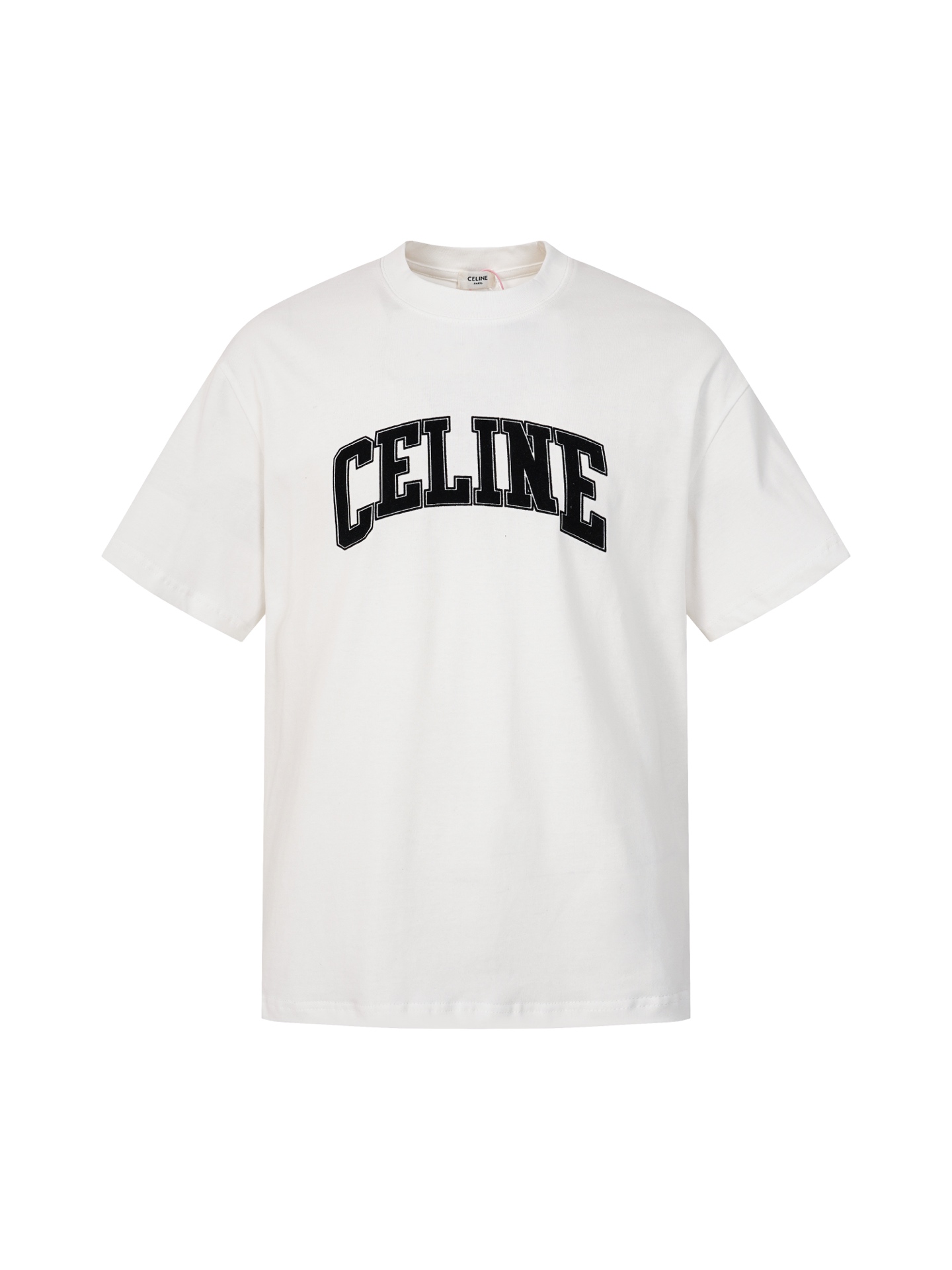 Celine CELINE 25SS圆领套头植绒印花短袖T恤