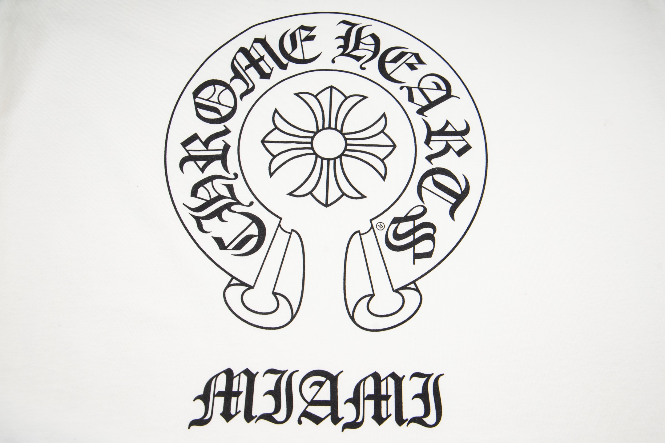 Chrome Hearts CH克罗心印花圆迈阿密领T恤短袖