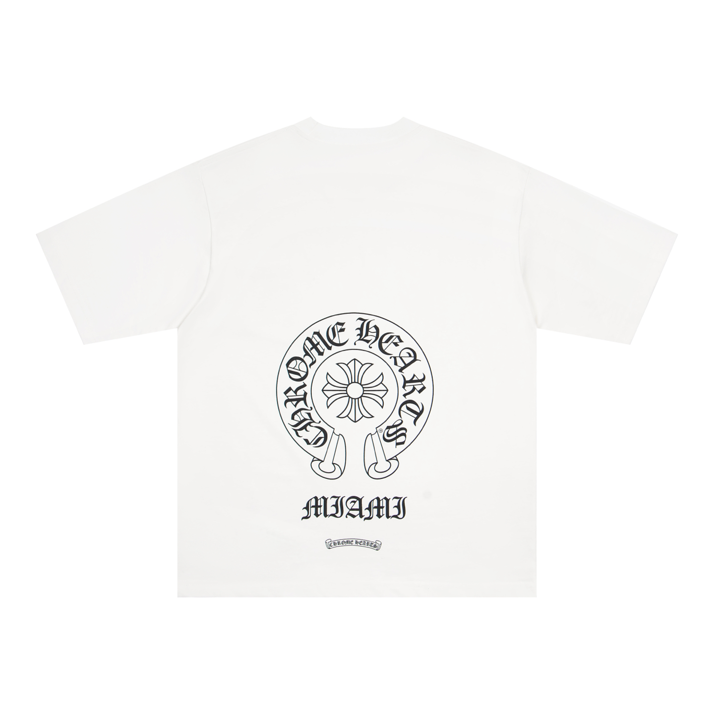 Chrome Hearts CH克罗心印花圆迈阿密领T恤短袖