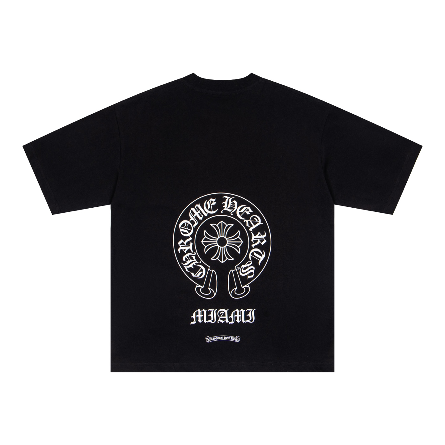Chrome Hearts CH克罗心印花圆迈阿密领T恤短袖