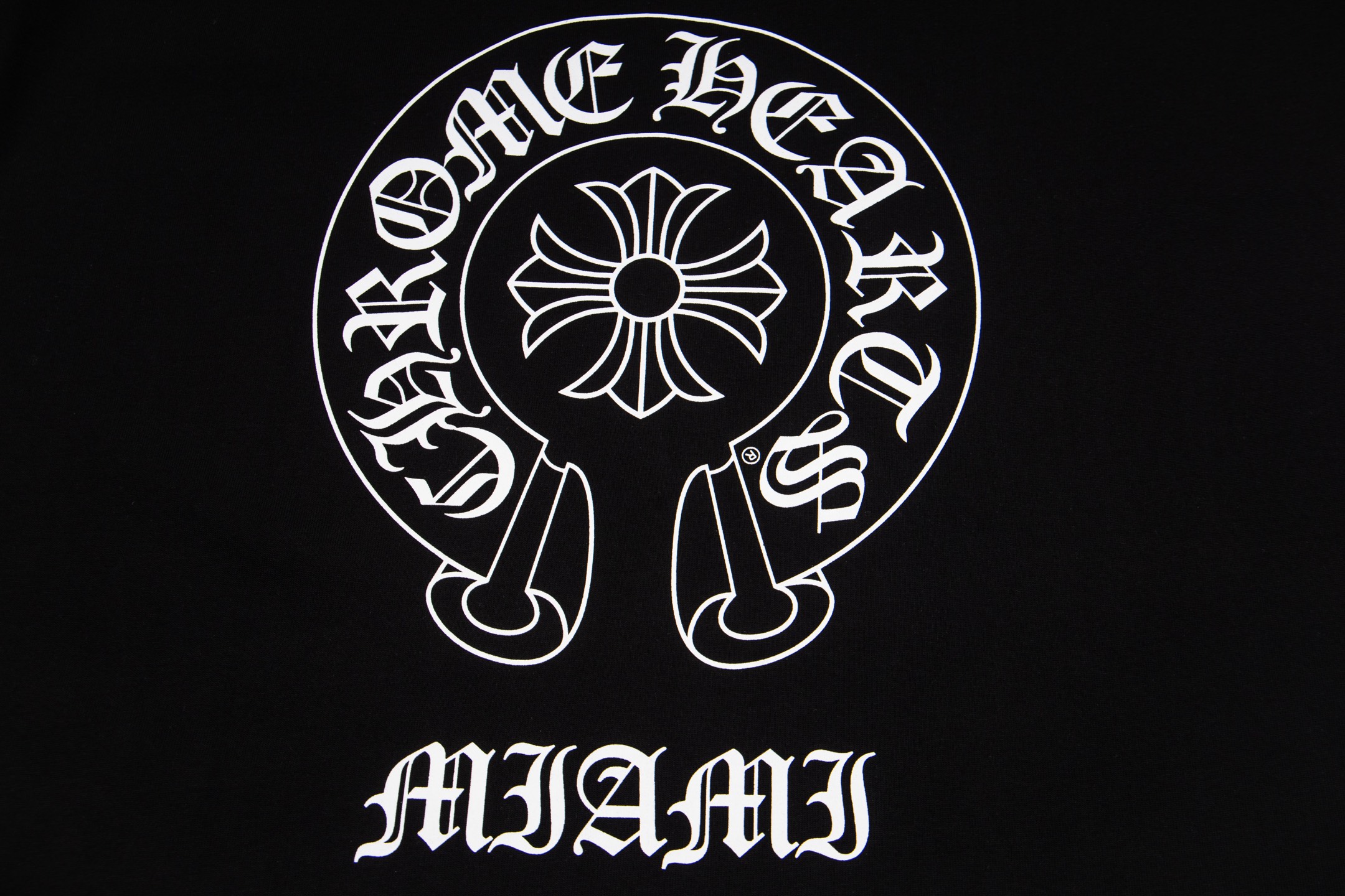 Chrome Hearts CH克罗心印花圆迈阿密领T恤短袖