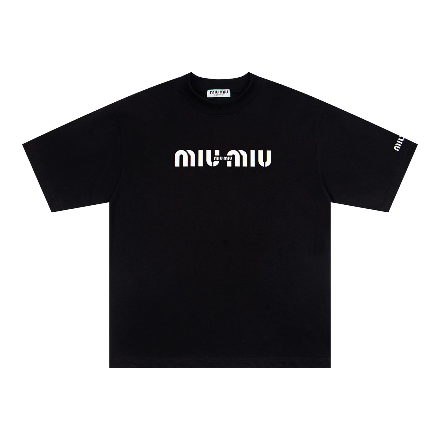 Miu Miu MIU MIU缪缪26SS字母压胶T恤