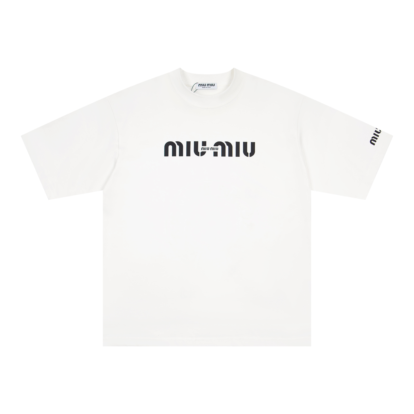 Miu Miu MIU MIU缪缪26SS字母压胶T恤