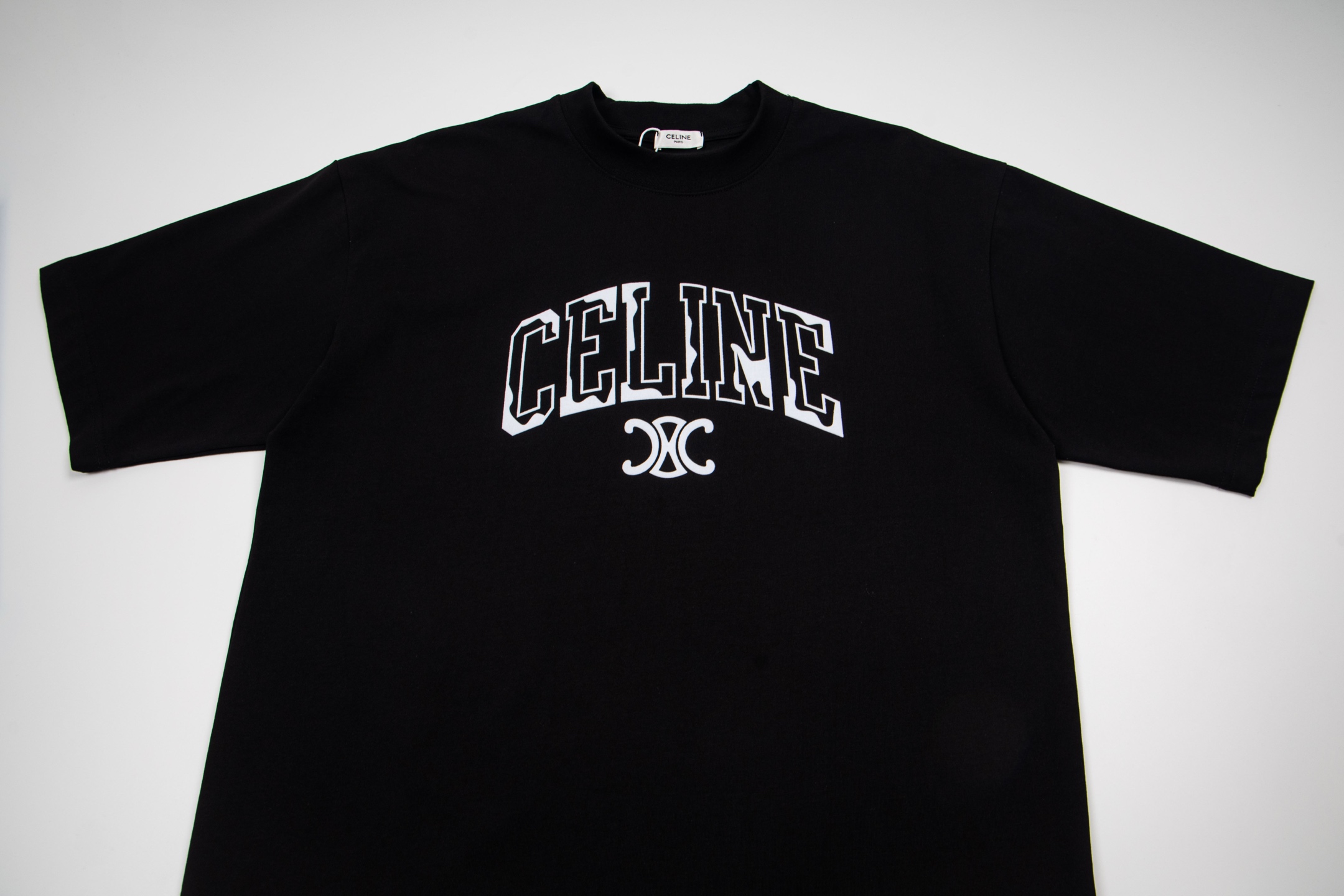 Celine CELINE 赛琳字母logo 短袖T恤
