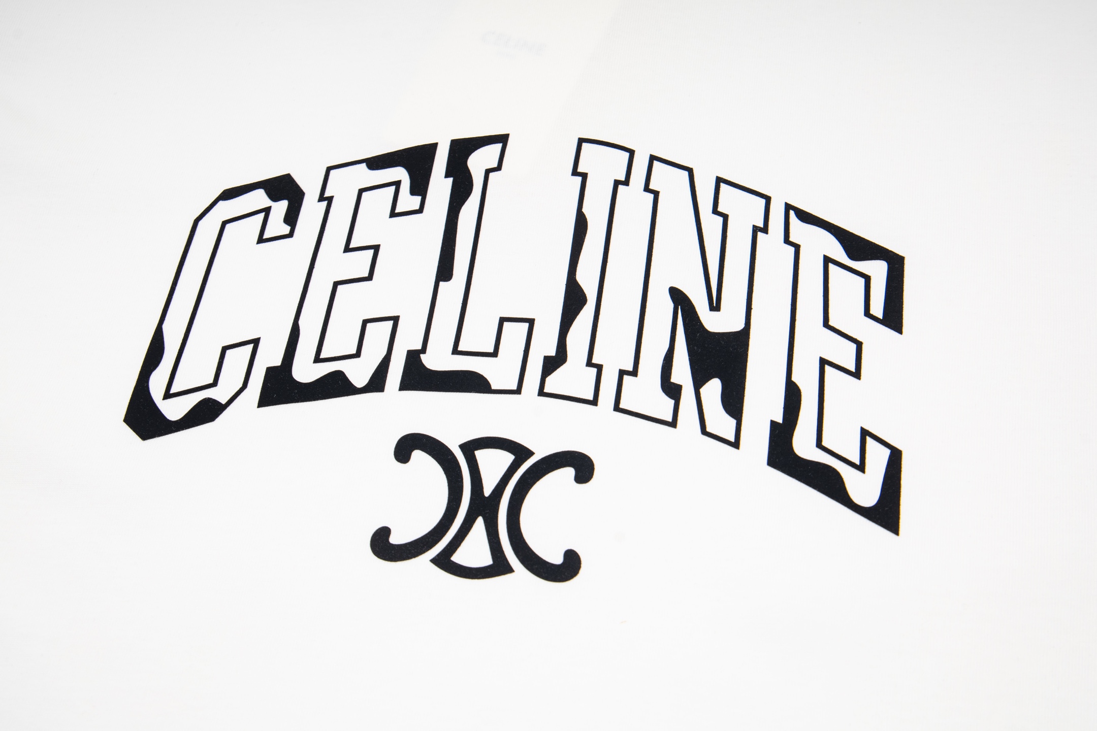 Celine CELINE 赛琳字母logo 短袖T恤