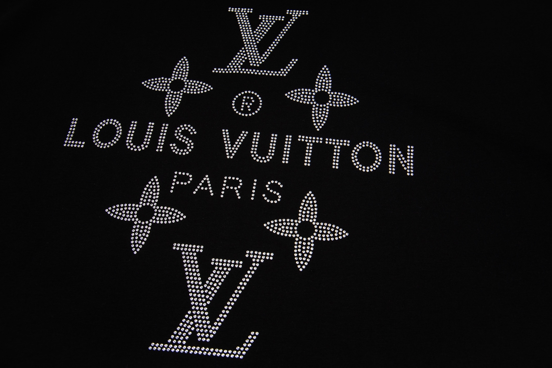 Louis Vuitton LOUIS VUITTON/路易2026ss新款logo压钻T恤