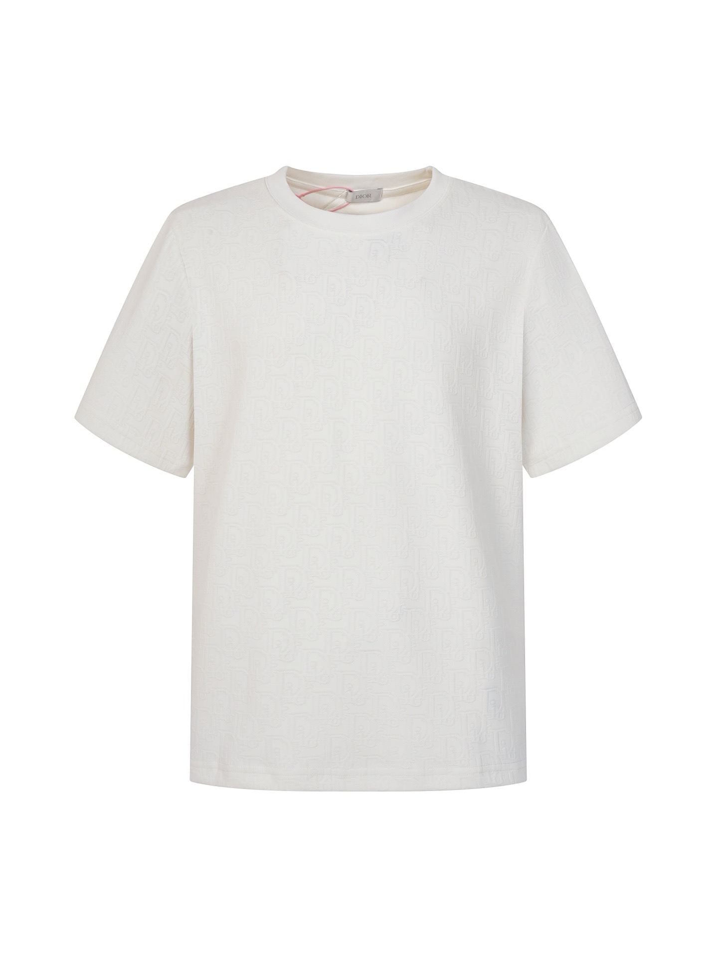 P110 Dior 26ss nuevo producto Camiseta de manga corta de punto jacquard Artículo esencial de lujo liviano para los desp…