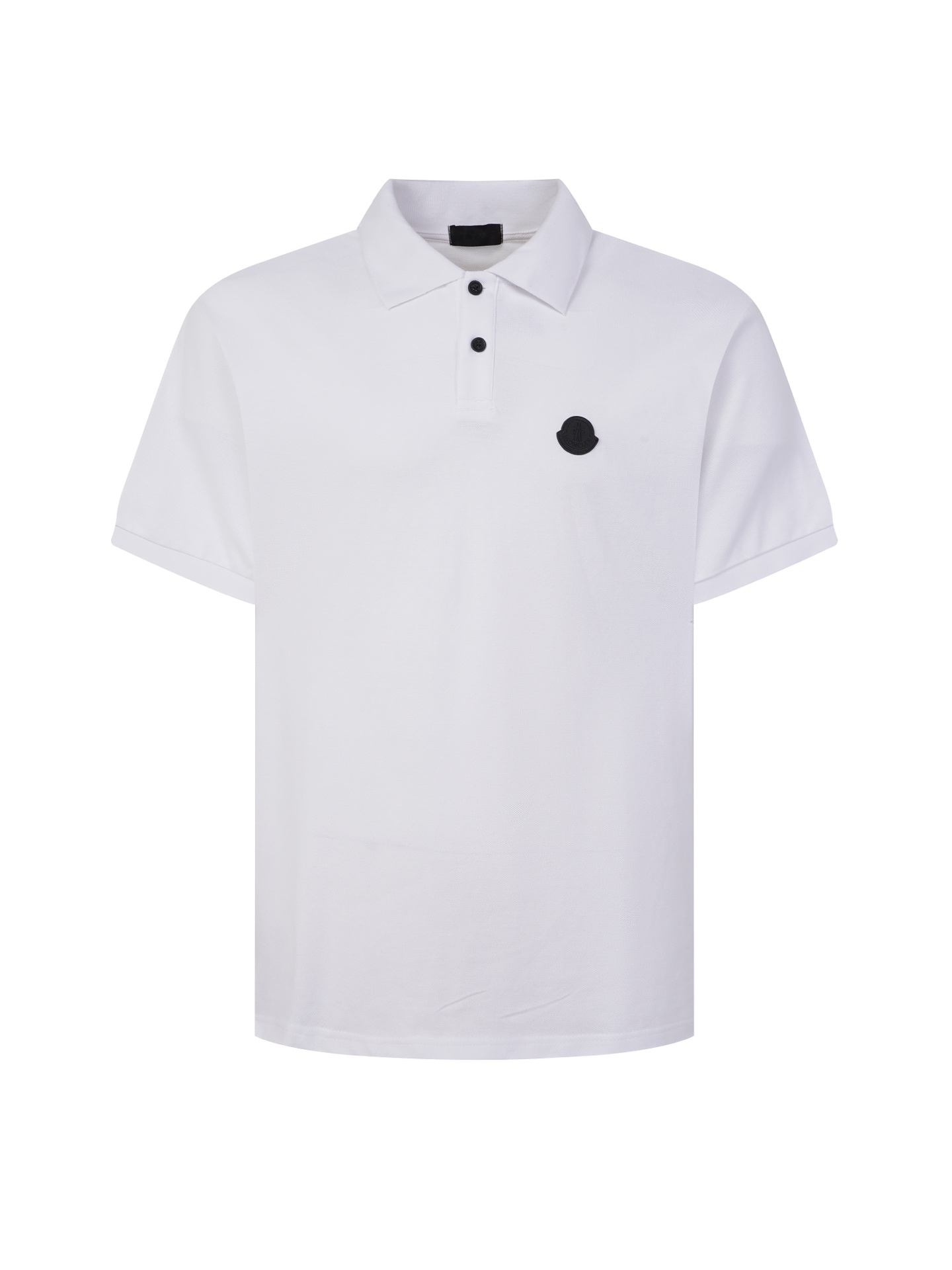 @115 Camisa POLO de piqué de algodón con parche del logo MONCLER 26SS ●Compra y desarrollo auténtico 3700 ●21 hilos de …