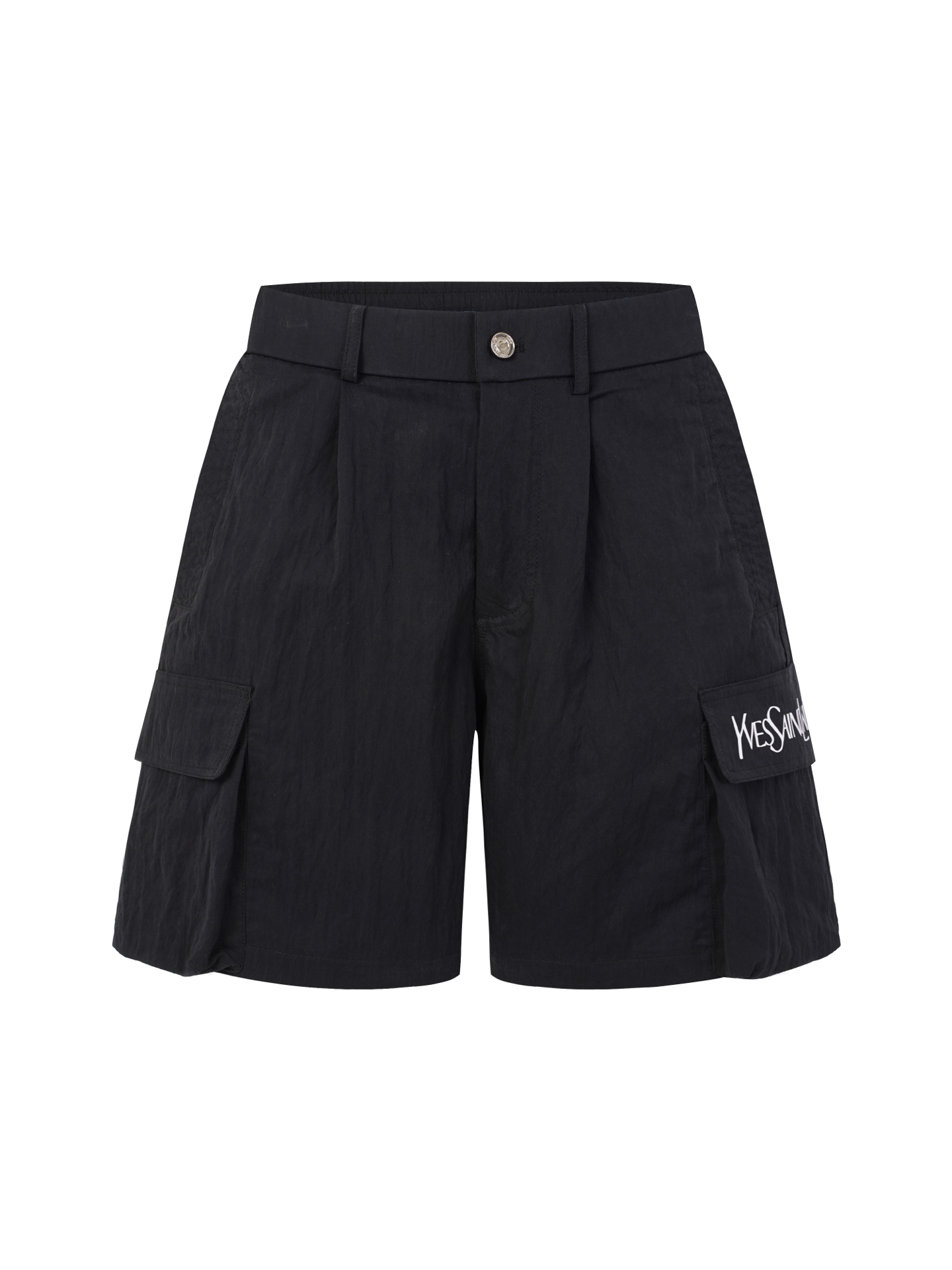 @135 Pantalones cortos con logo bordado pequeño YSL, tela personalizada, secado rápido y transpirable, ligero y cómodo,…