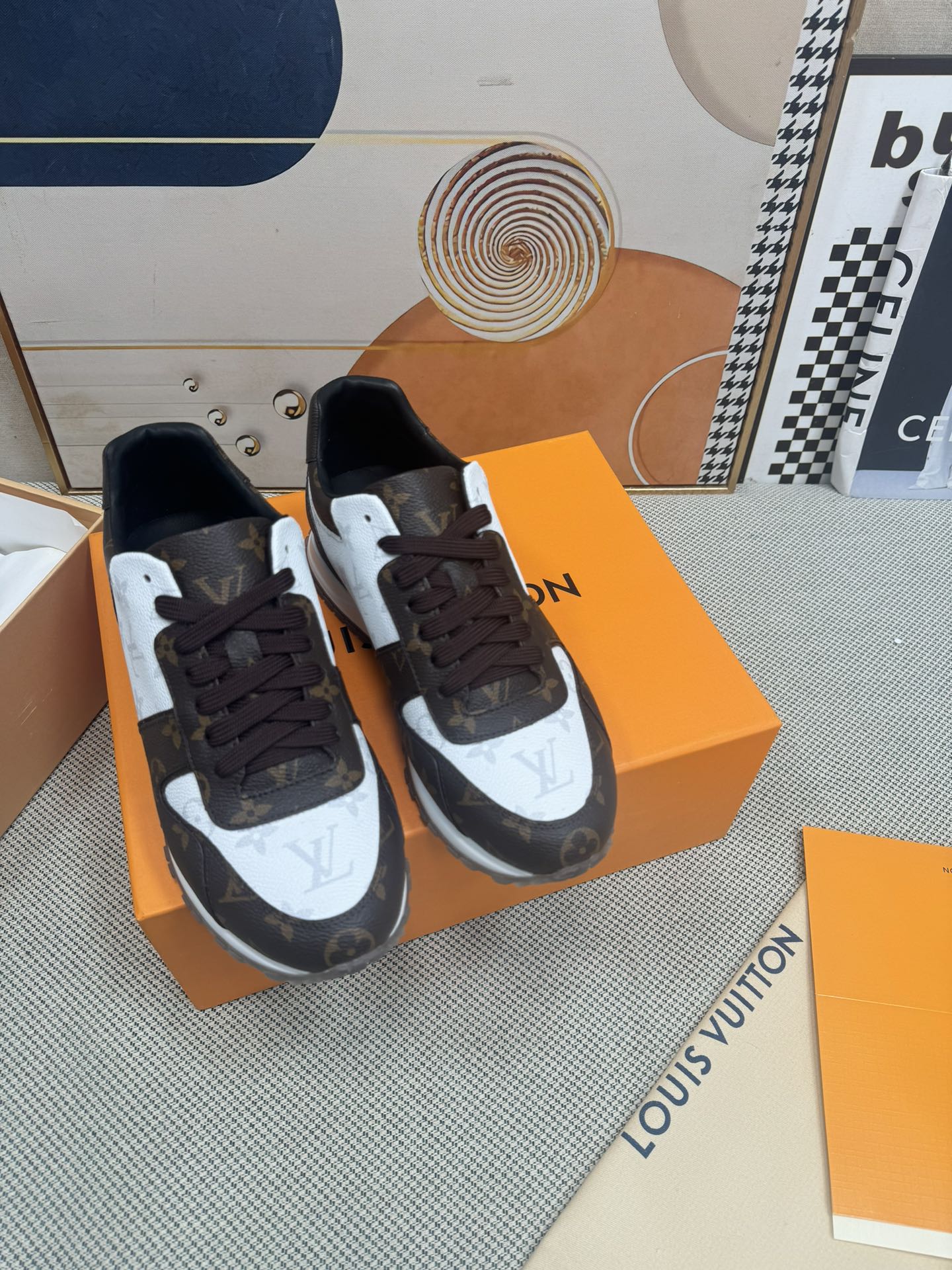 Louis Vuitton Shoes Sneakers Men Cowhide Casual