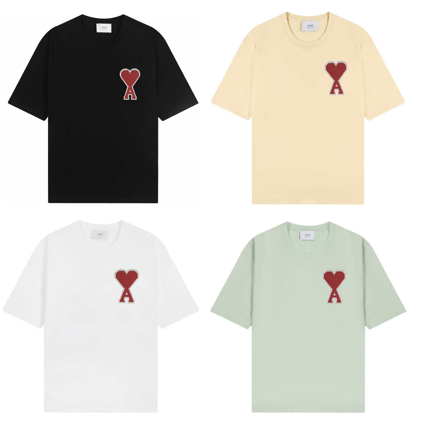 P53 Ami colección de manga corta primavera/verano ~ parche ~ pesado y grueso de alto gramaje, 100% algodón de doble hil…