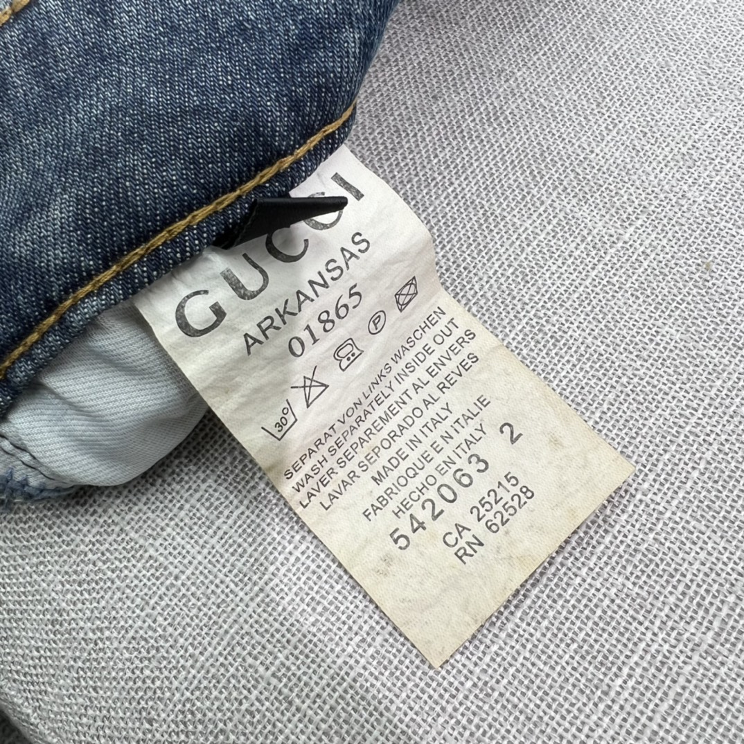 古Gu9916牛仔裤细节图