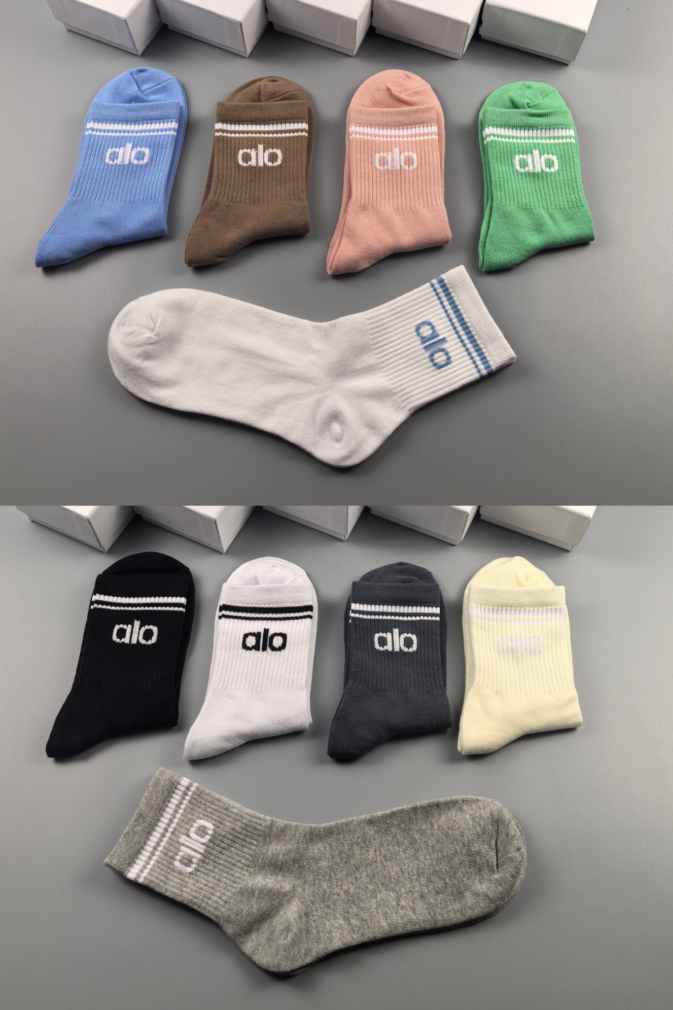 Alo Yoga Socks, Cotton, Anti-odor, Athletic, Casual, Available in Multiple Colors 2 a1741532161784 2116