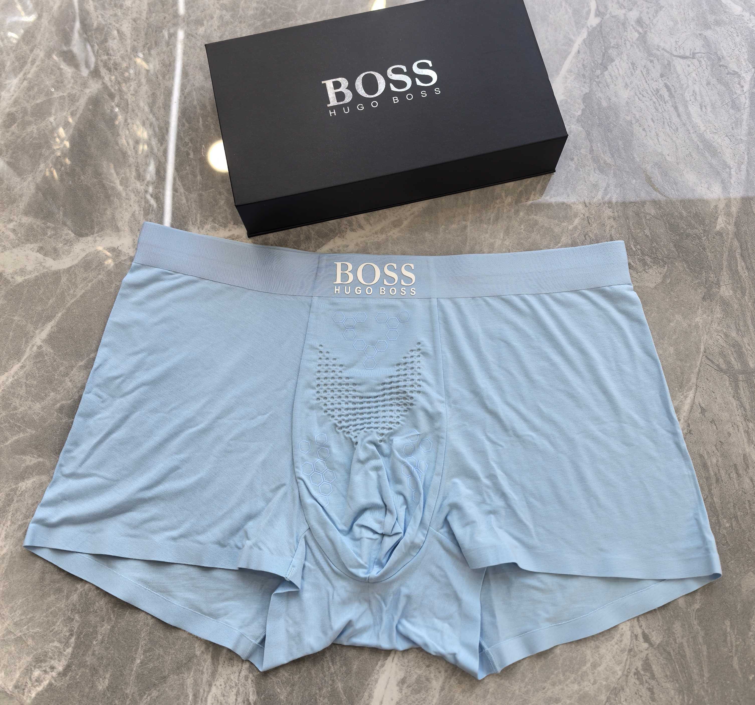  新品！BOSS原单品质，时尚潮男新品 锦纶冰丝无缝切割工艺 科学配 80支蓝鲸莫代尔，丝滑 透气 舒适