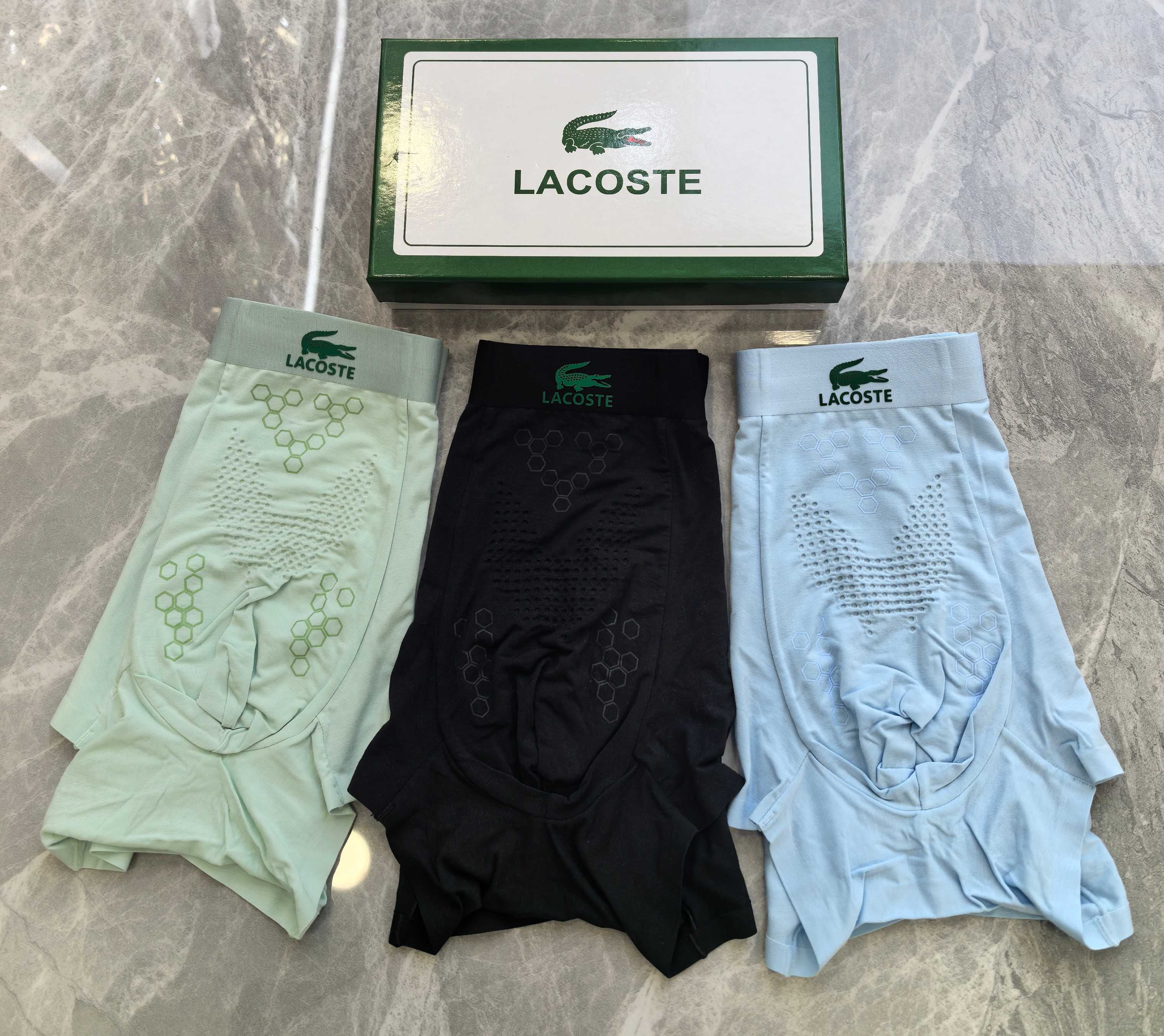  新品！LACOSTE（鳄鱼🐊）原单品质，时尚潮男新品 锦纶冰丝无缝切割工艺 科学配 80支蓝鲸莫代尔，