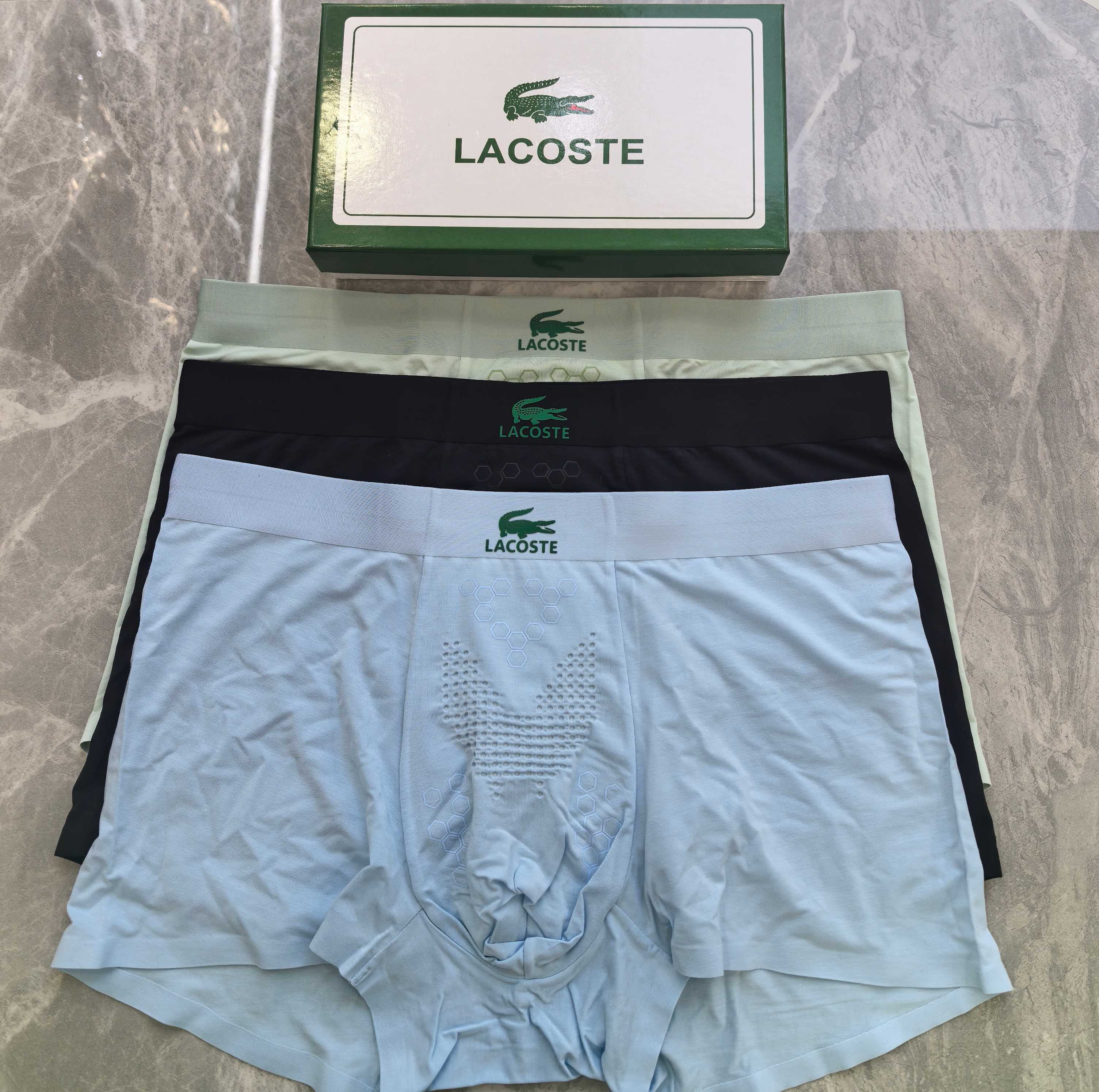  新品！LACOSTE（鳄鱼🐊）原单品质，时尚潮男新品 锦纶冰丝无缝切割工艺 科学配 80支蓝鲸莫代尔，