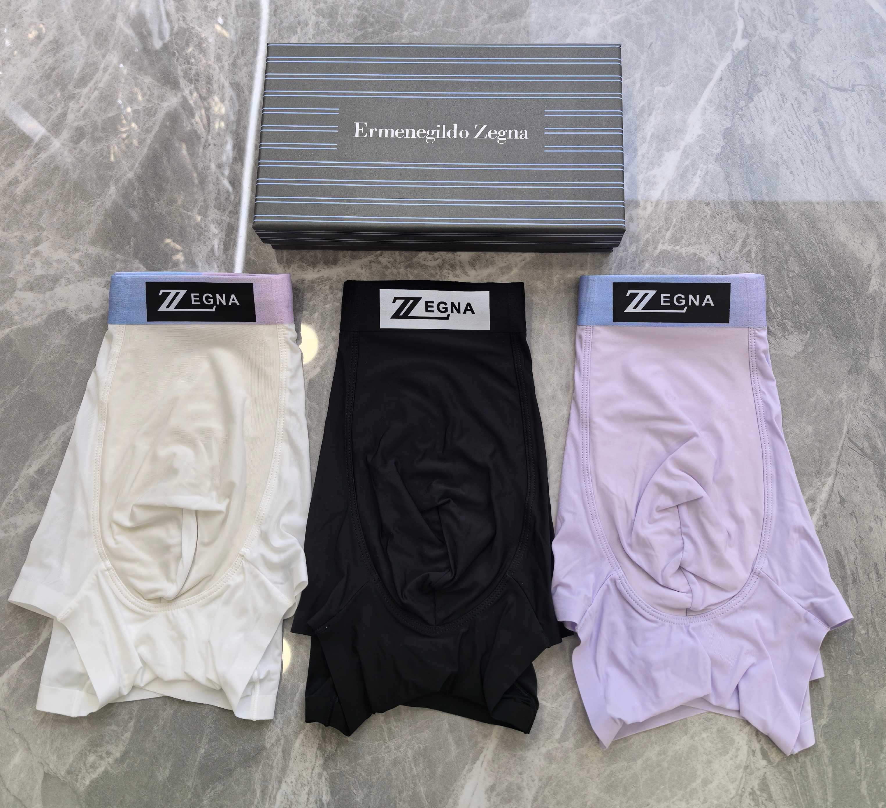  ErmenegiIdo Zegna（杰尼亚）原单品质！精品盒装男士内裤！外贸国外订单，高品质，锦纶冰丝