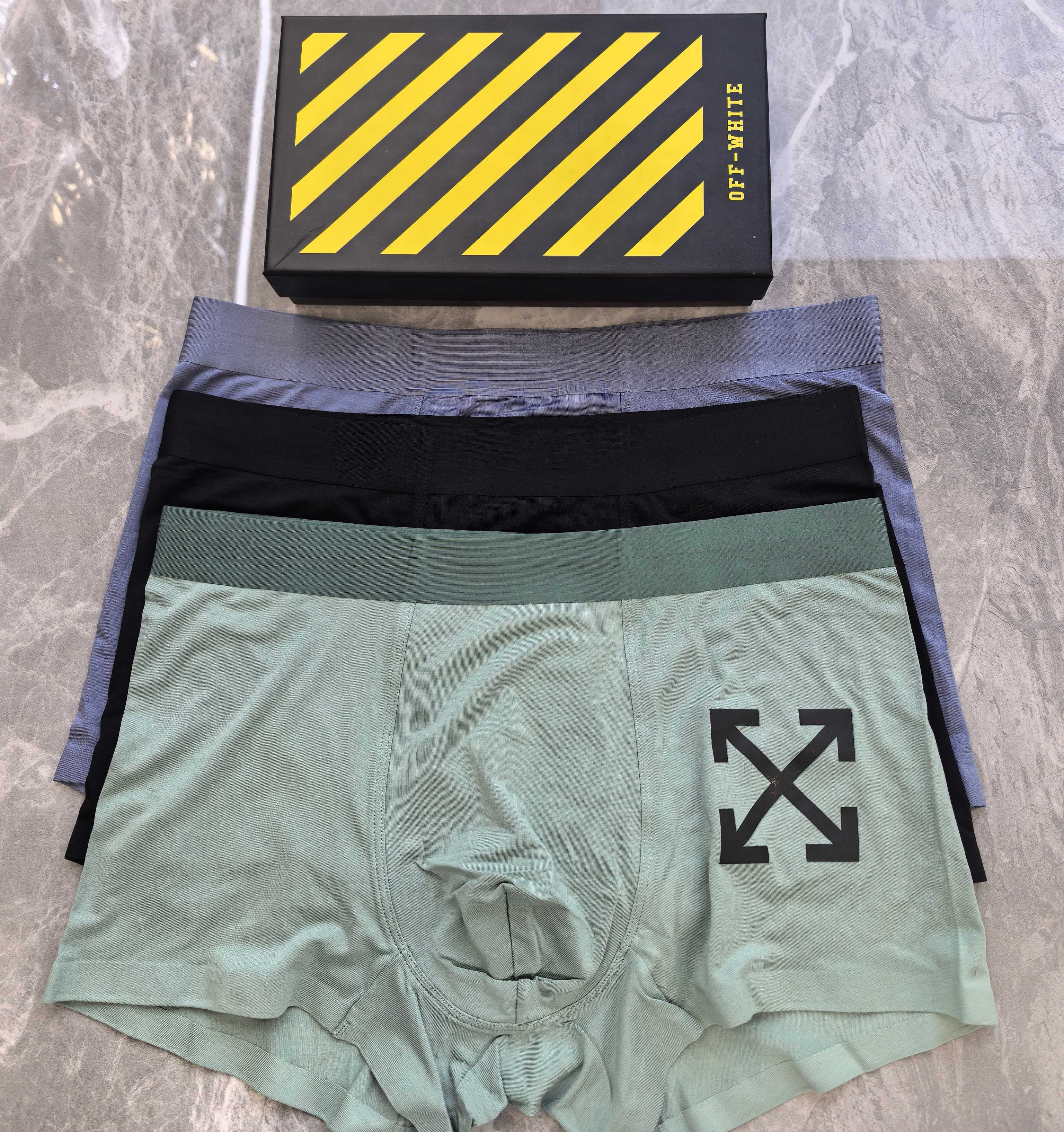  OFF-WHITE原单品质！精品盒装男士内裤！外贸国外订单，高品质，锦纶冰丝无痕切割工艺 科学配 82