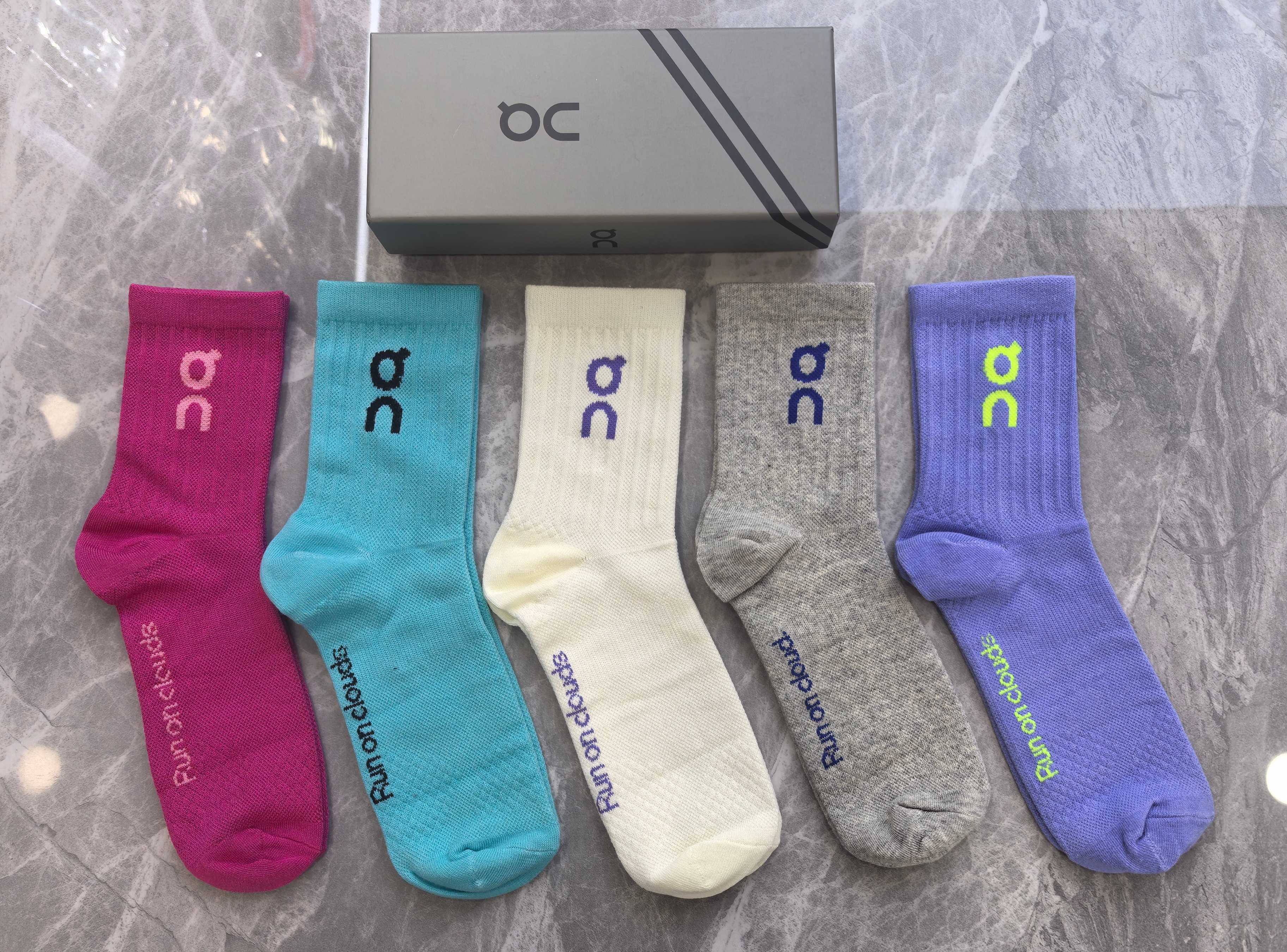 🔥🔥🔥新款 On昂跑Cloudtilt、运动领先优选、纯棉好质量、透气舒适、一盒5双、