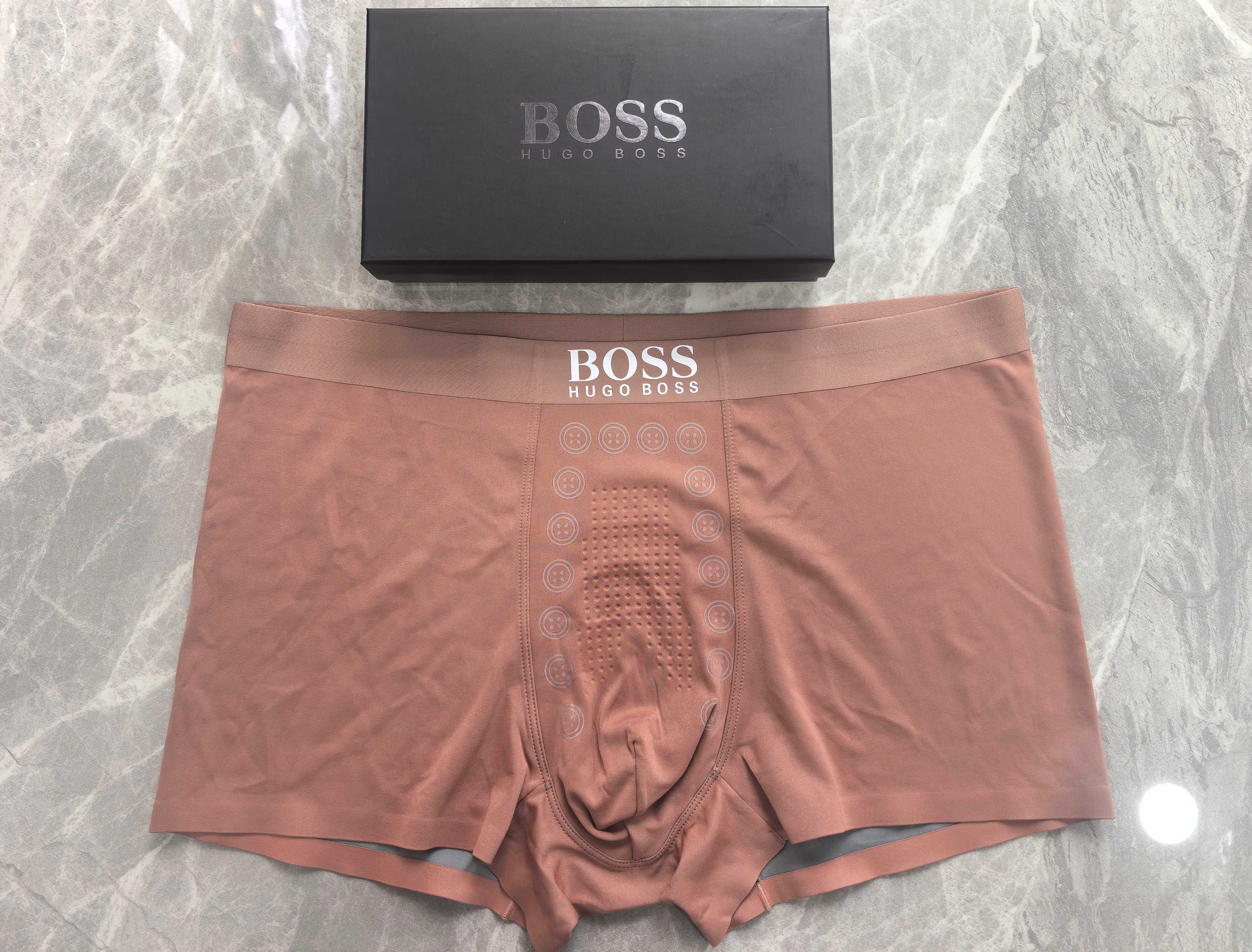 新品！BOSS、3D工艺。原单品质，时尚潮男新品 锦纶冰丝无缝切割工艺 科学配 76%锦纶+24%氨纶，