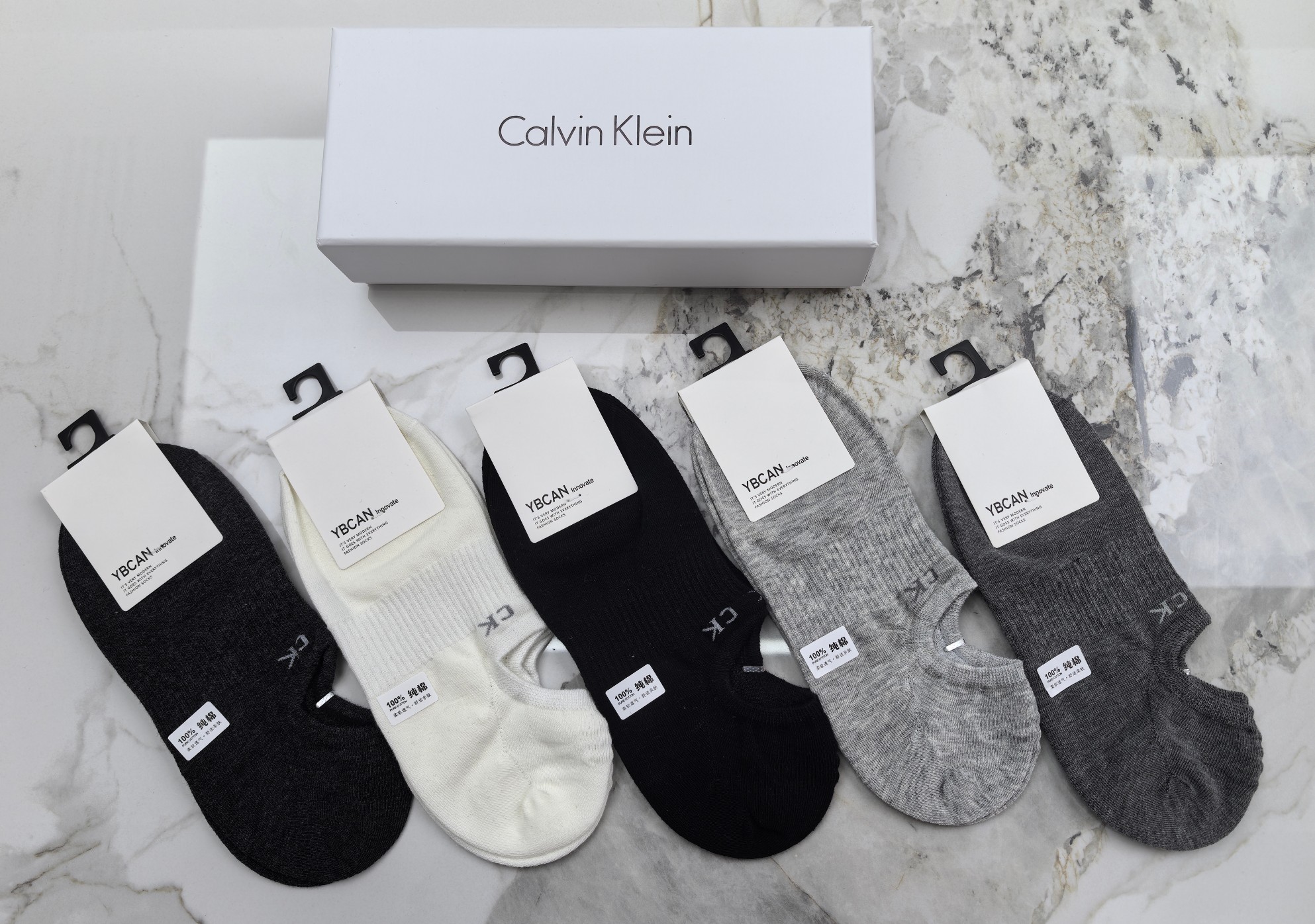 🔥🔥🔥Calvin Klein（CK） 半隐形袜～纯棉质量、不掉跟又隐形、